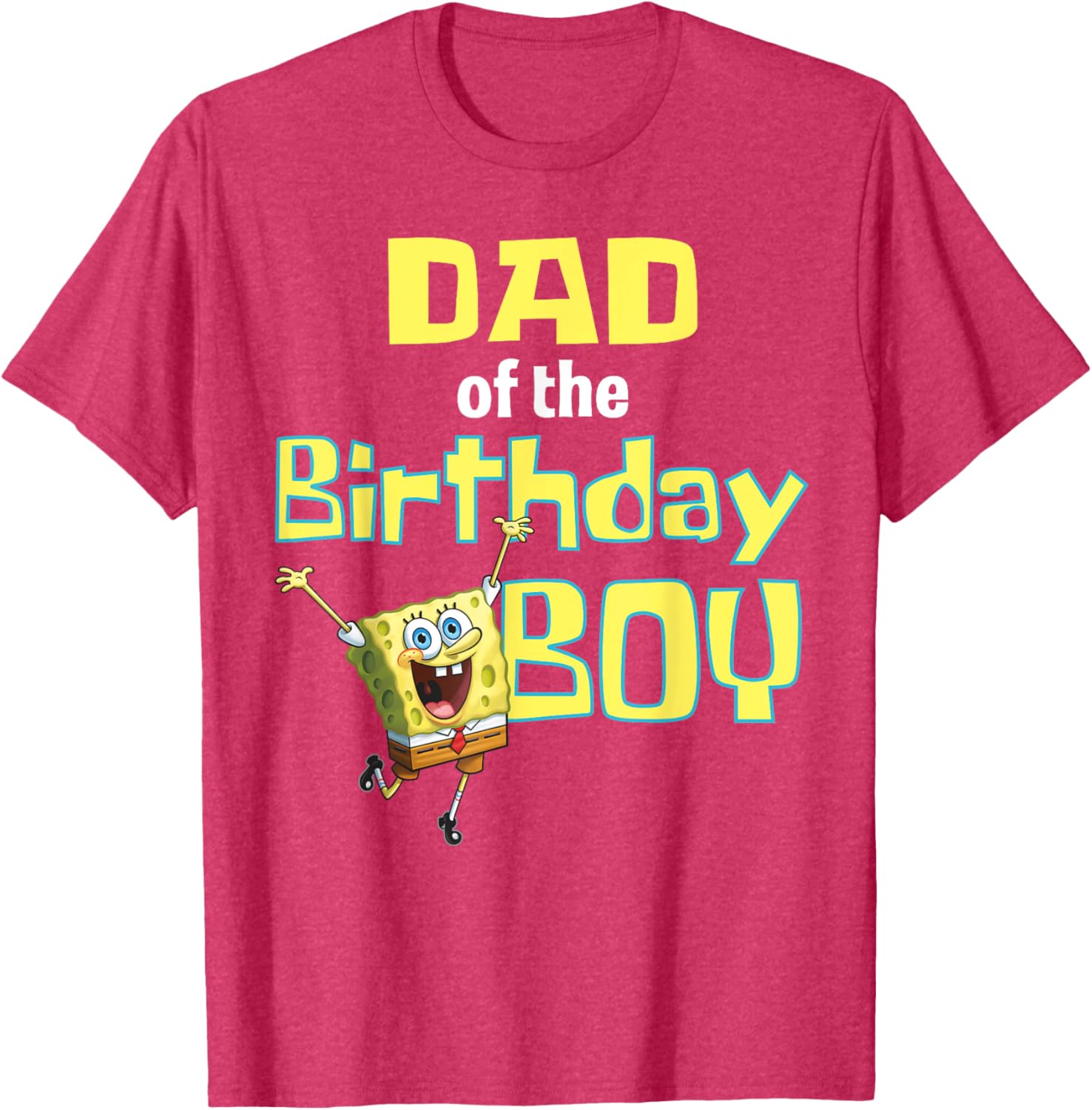 SpongeBob SquarePants Dad Of The Birthday Boy T-Shirt Fun Gift Idea - 9