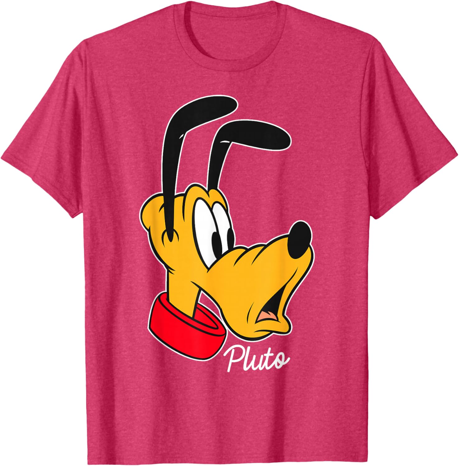 Disney Mickey And Friends Pluto Big Face T-Shirt for Fun and Comfort - 7
