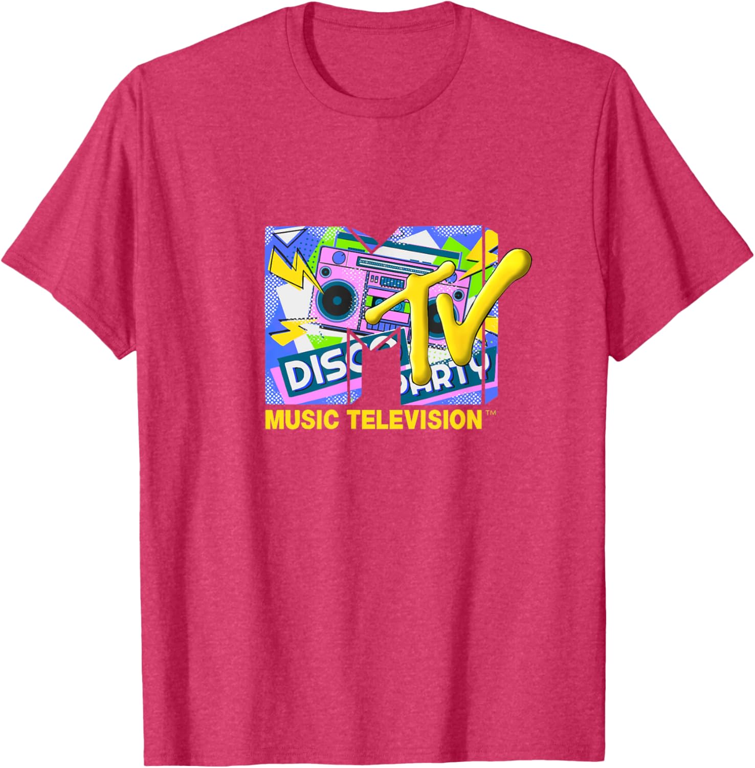 Mademark x MTV Disco Party T-Shirt with Official Logo and Ghettoblaster - 21