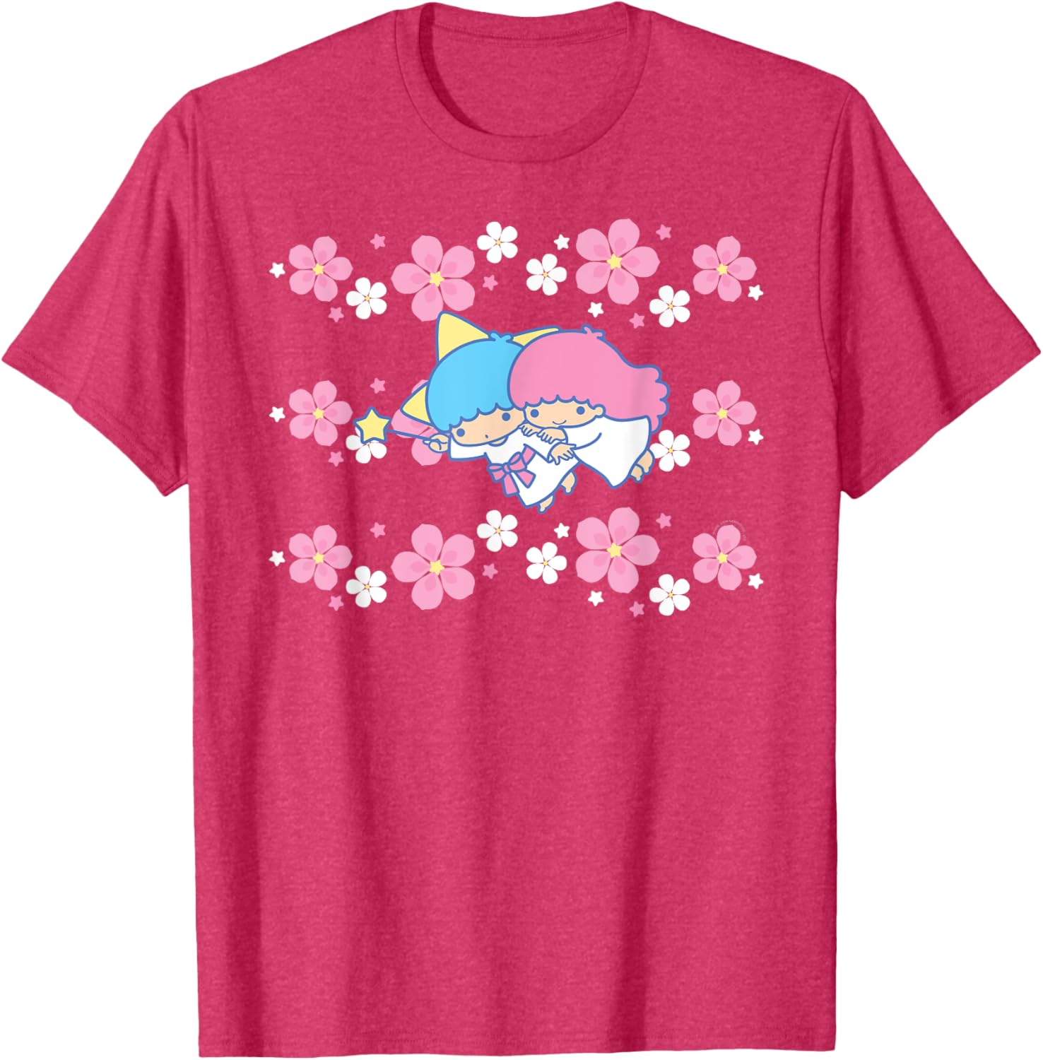 Little Twin Stars Tropical Flowers T-Shirt for Casual Style and Fun Fashion - 9
