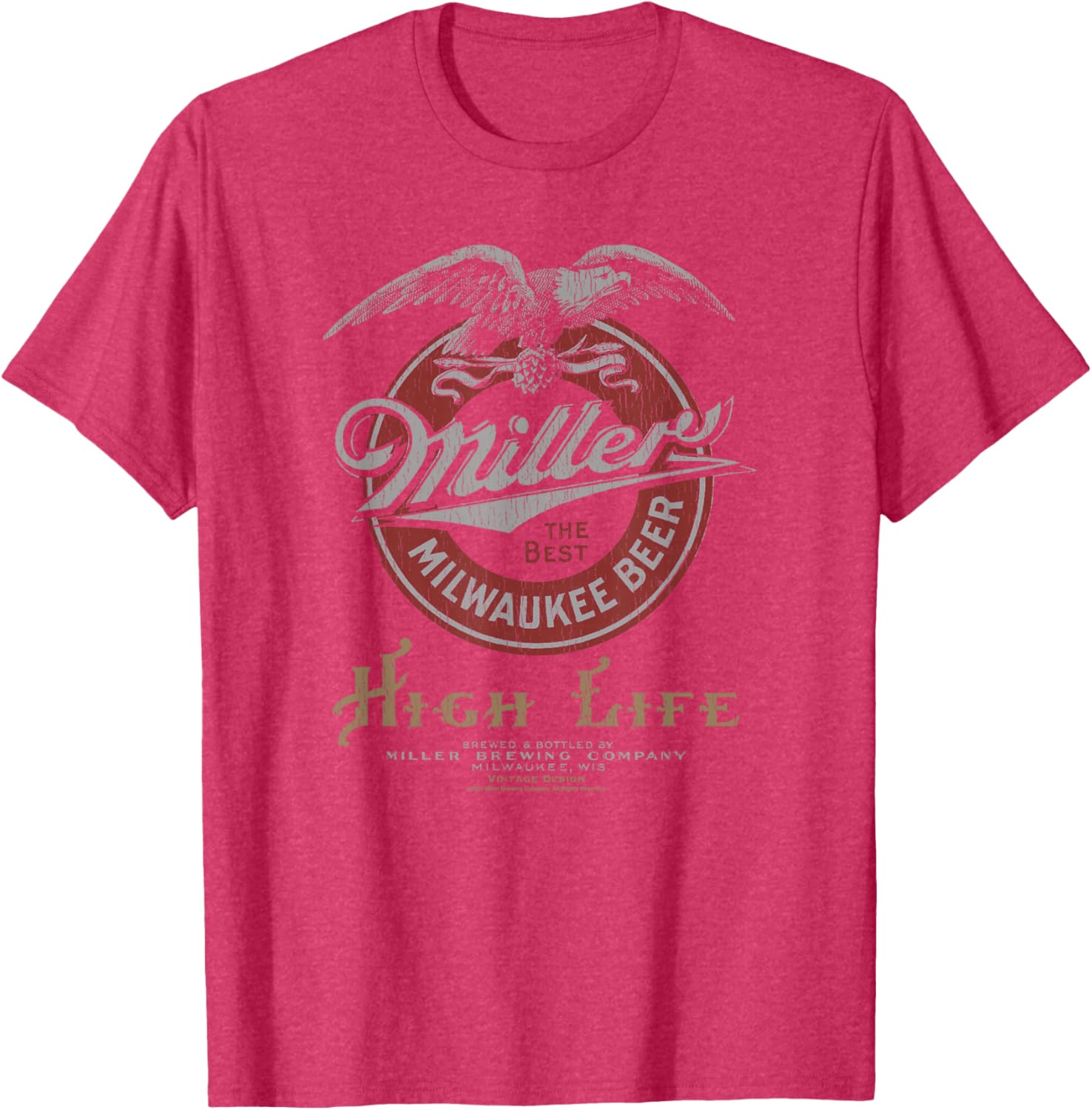 Coors Classic Miller High Life Vintage Beer Logo T-Shirt for Beer Lovers - 8