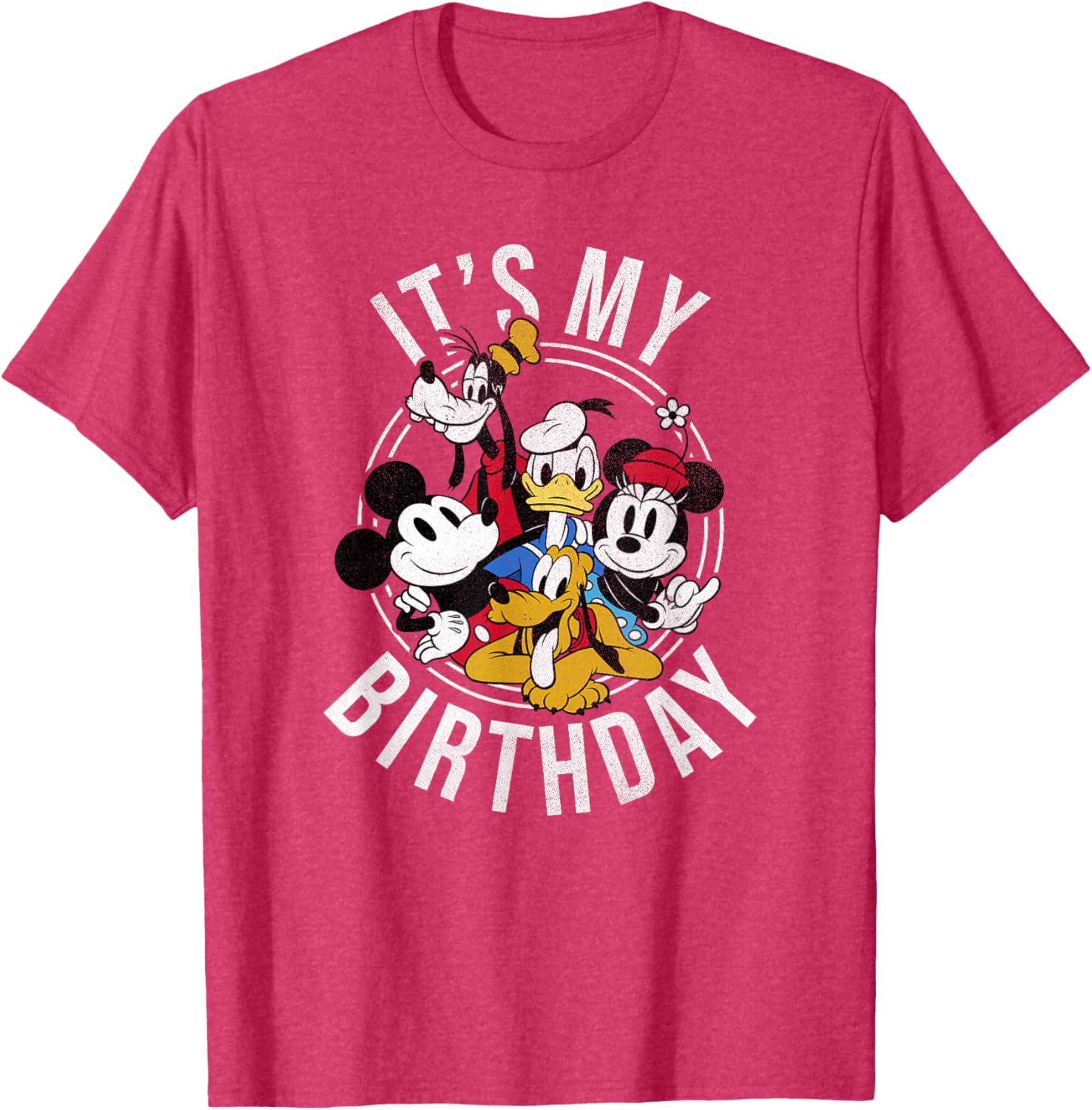 Disney Mickey and Friends Birthday Group T-Shirt for Kids and Adults - 10