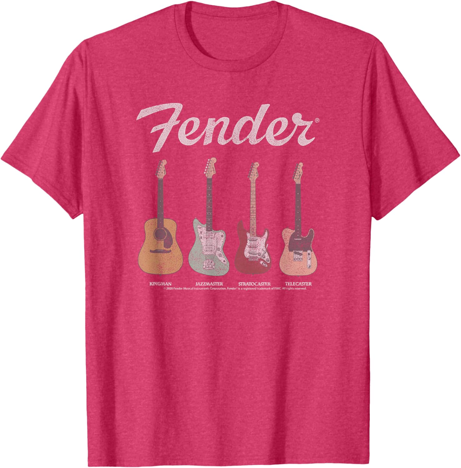 Fender Vintage Guitar Lineup T-Shirt for Music Lovers and Guitarists - 9