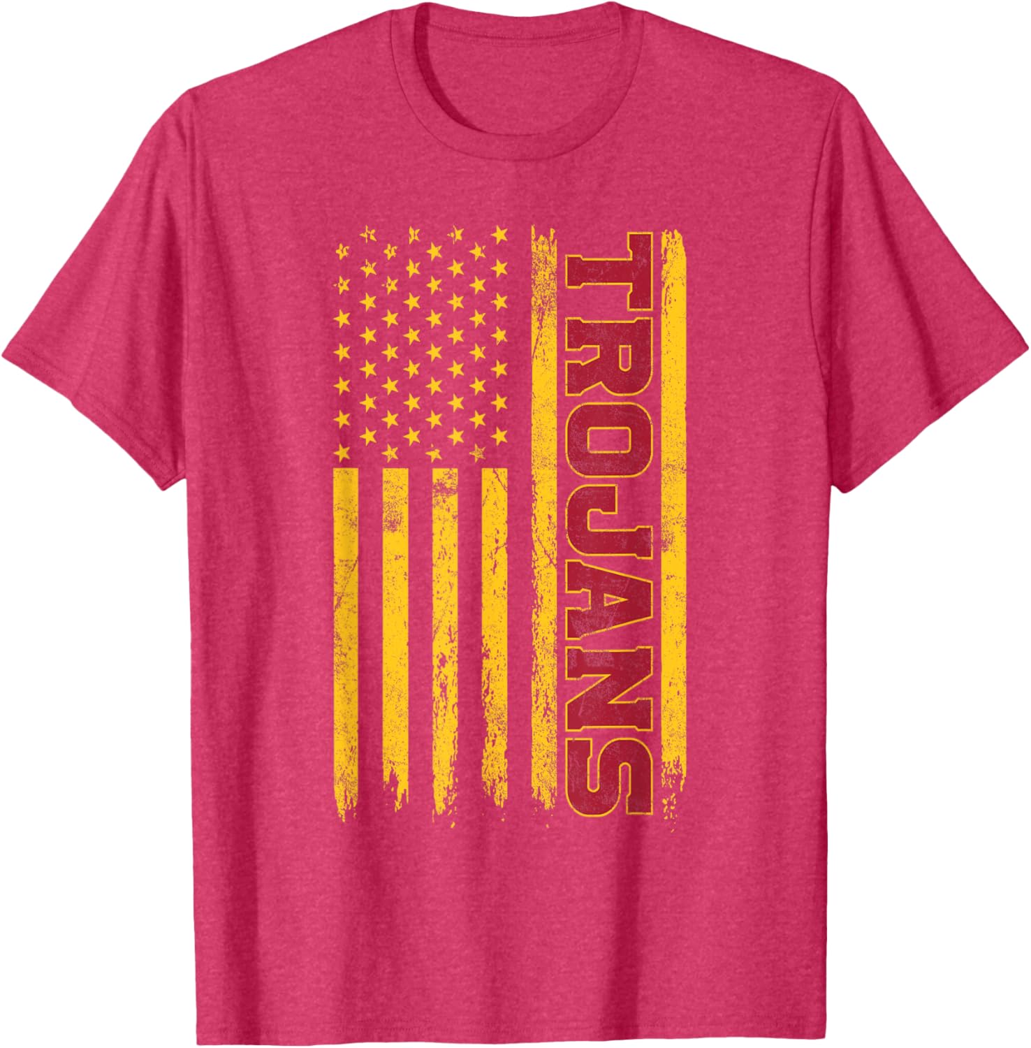 USC Trojans American Flag T-Shirt for Sports Fans and Outdoors Fun - 7