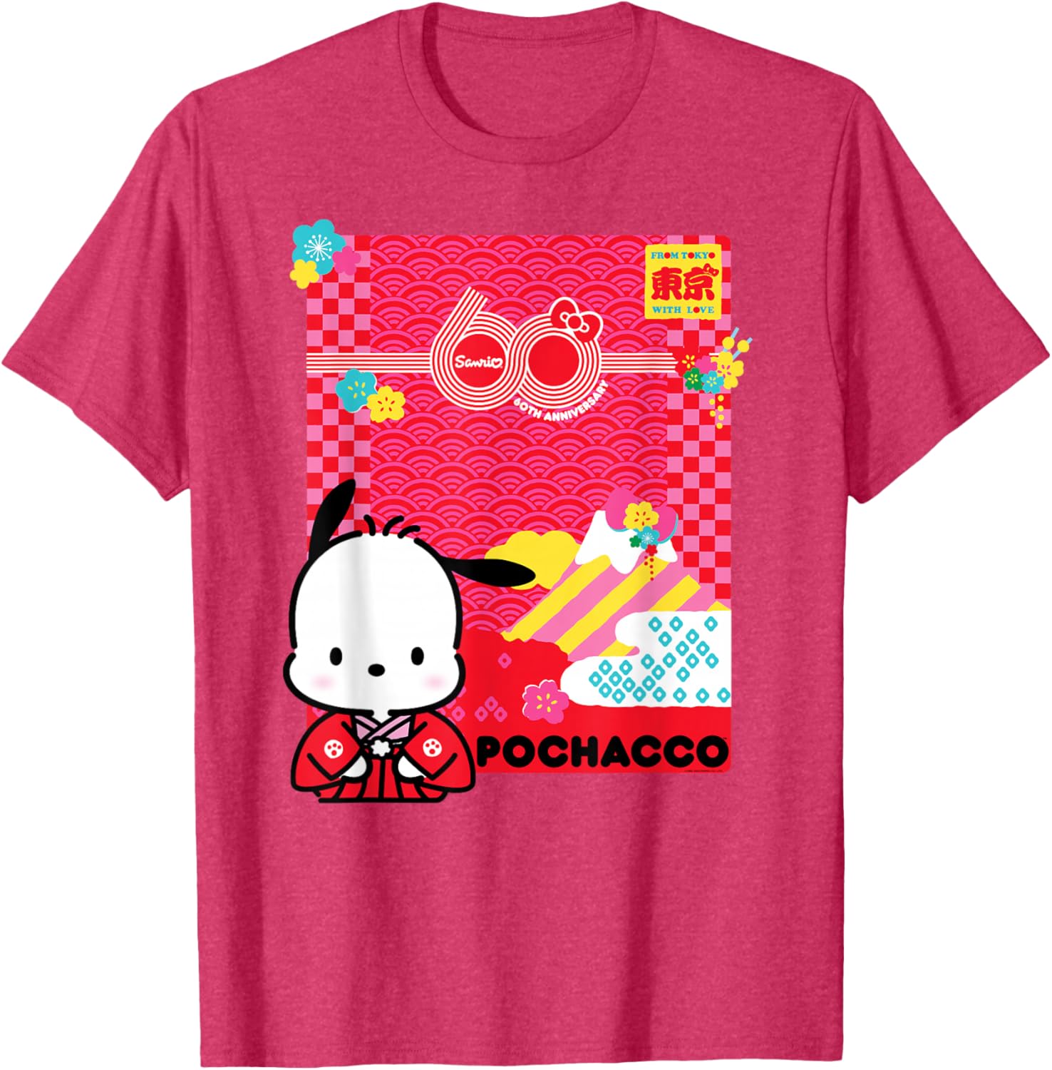 Pochacco Sanrio 60th Anniversary T-Shirt for Kids and Adults - 4
