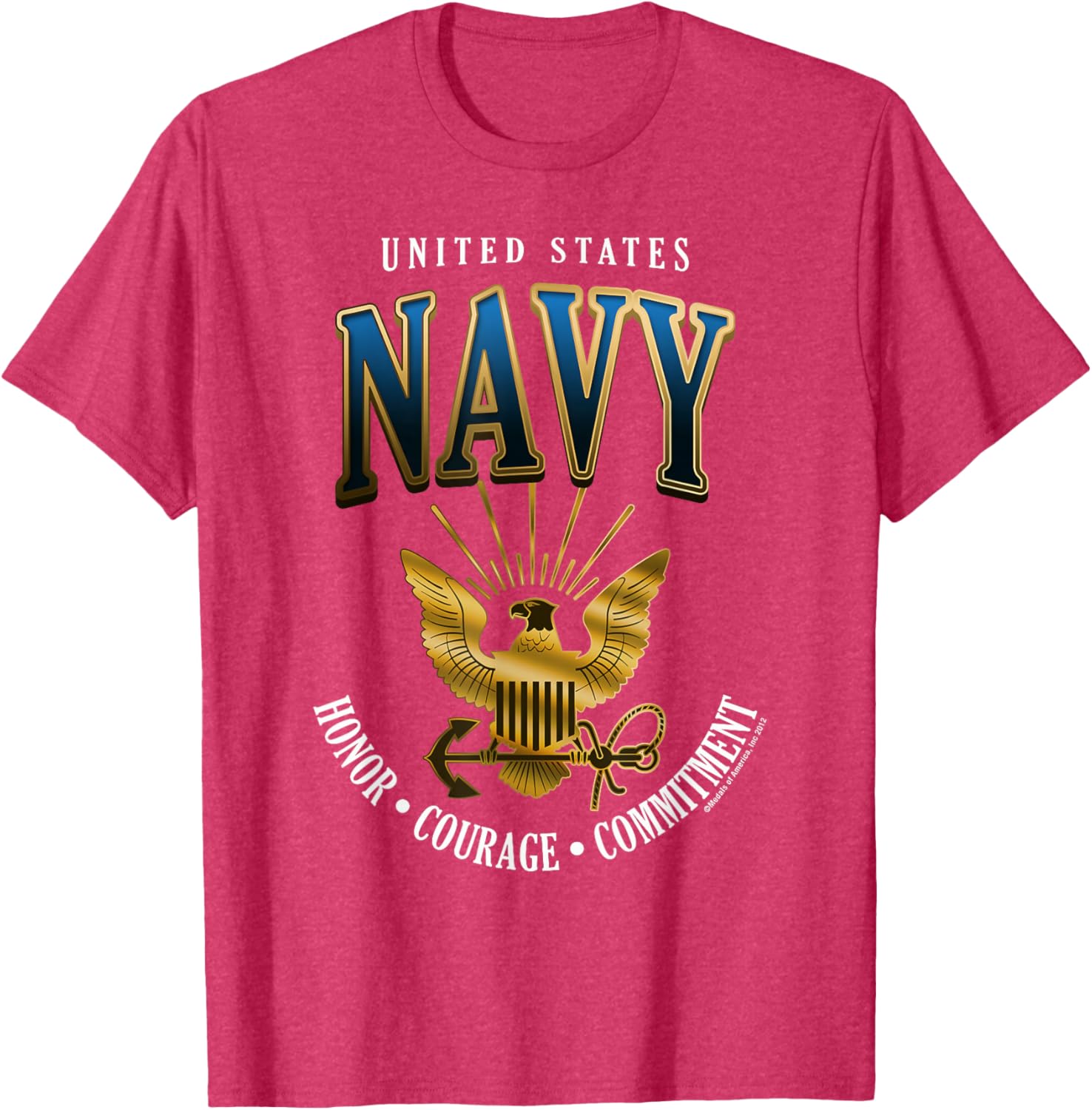 United States Navy Honor Courage Commitment T-Shirt for Proud Fans - 6