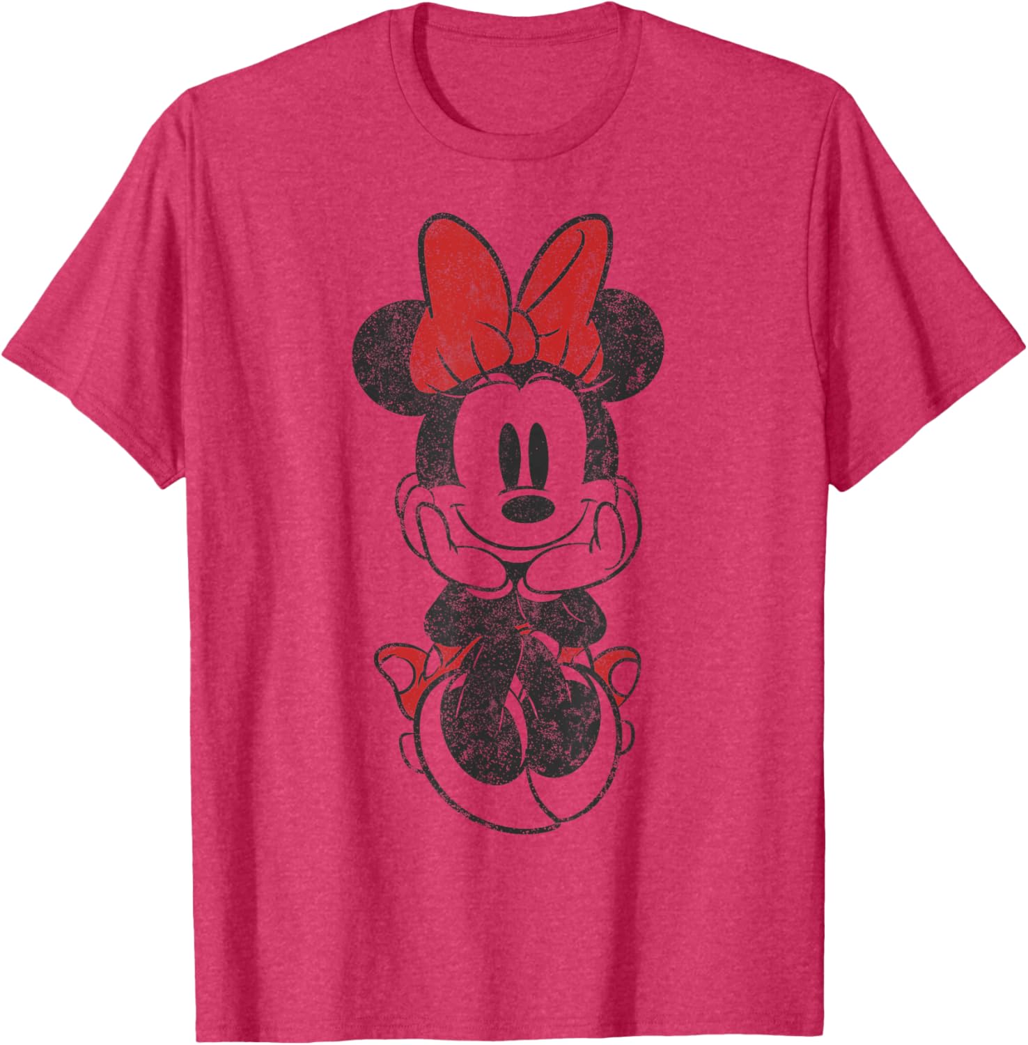 Vintage Minnie Mouse Sitting T-Shirt Featuring Disney Mickey And Friends - 4