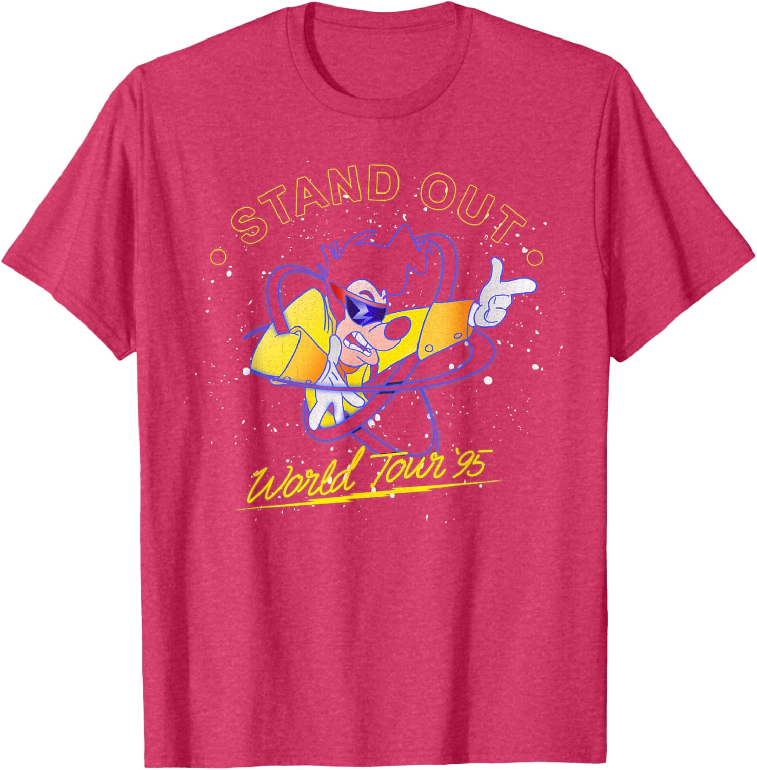 Disney A Goofy Movie Powerline World Tour 95 T-Shirt for Fans - 4