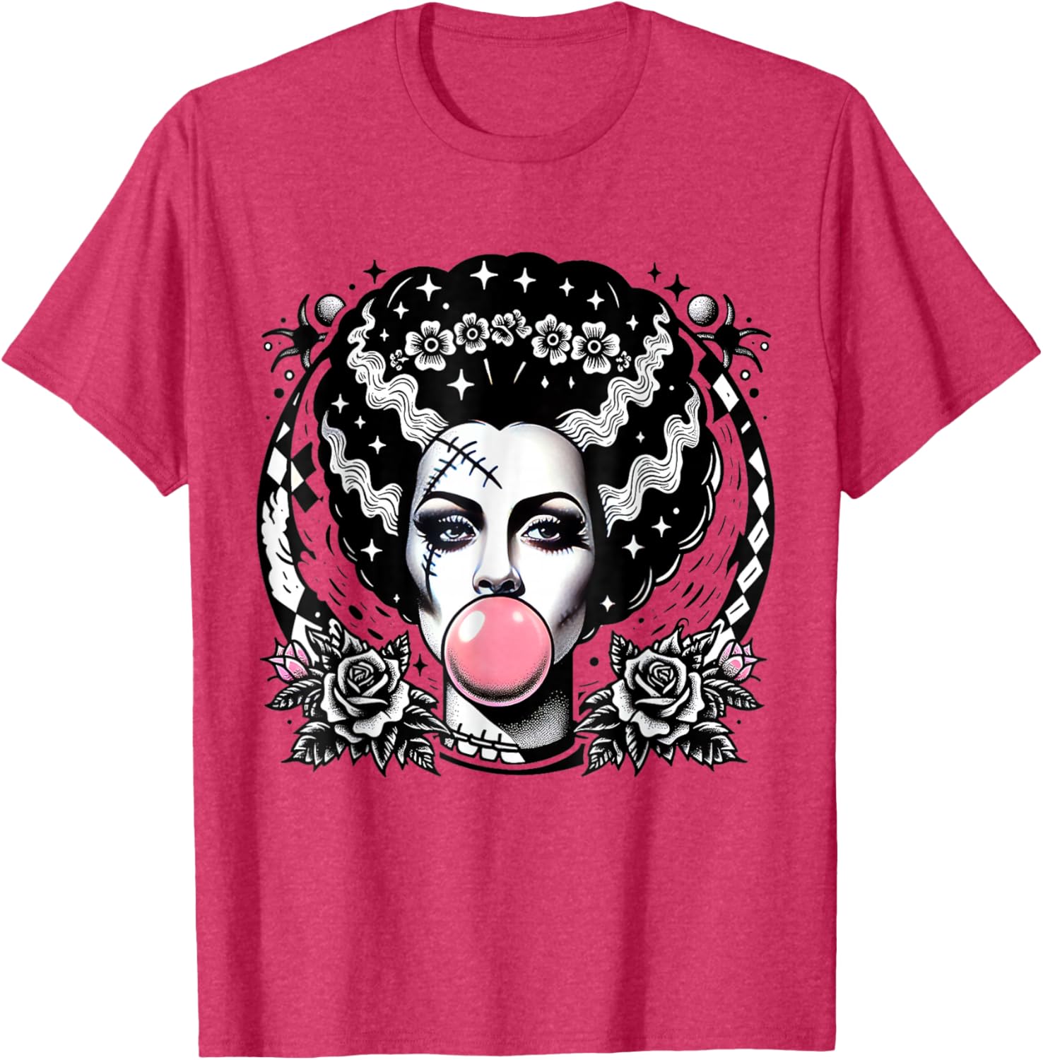 Bride of Frankenstein Bubblegum Monster Halloween Tee for Fun Costumes - 3