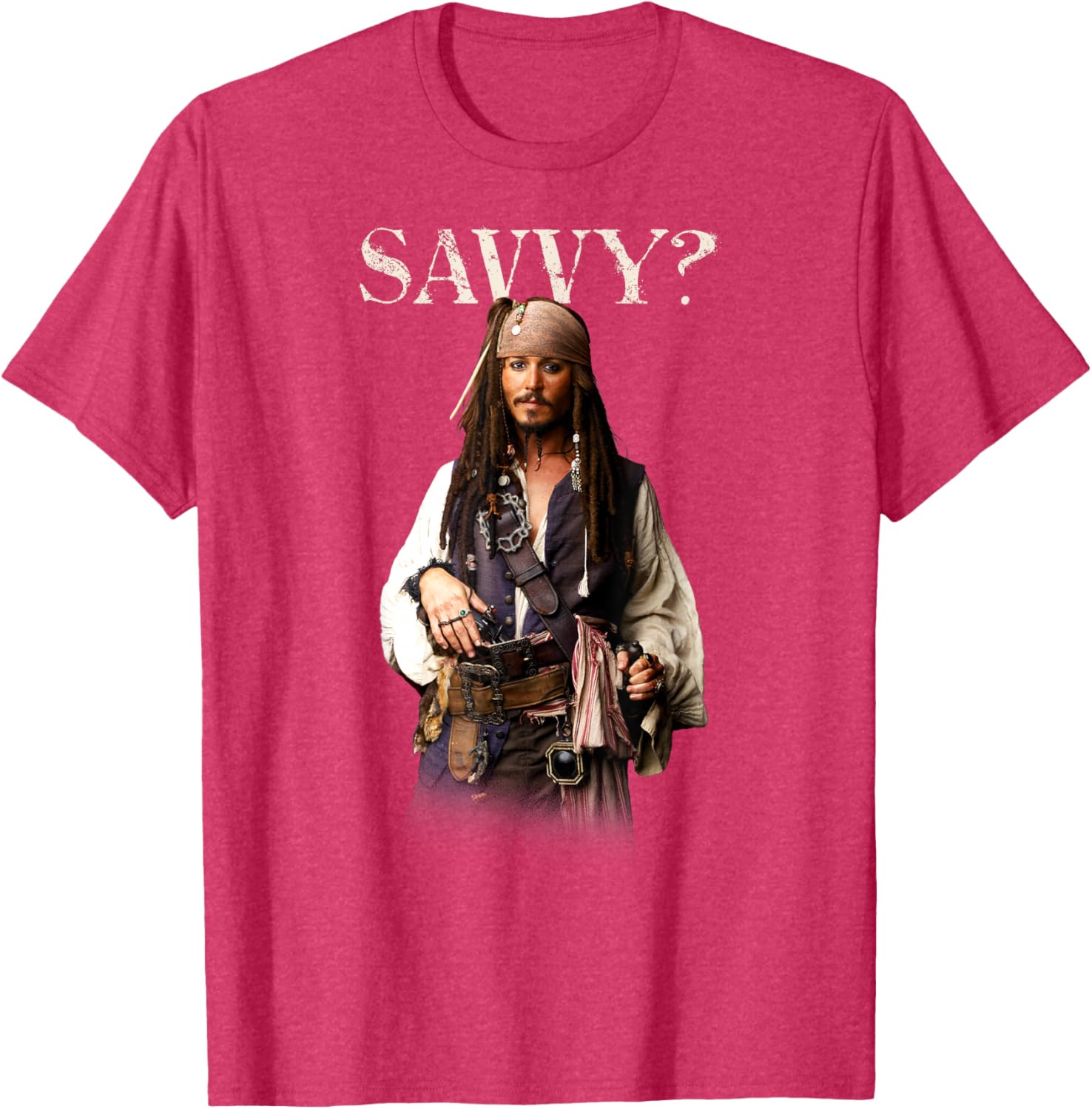 Disney Pirates of the Caribbean Captain Jack Sparrow T-Shirt for Fans - 2