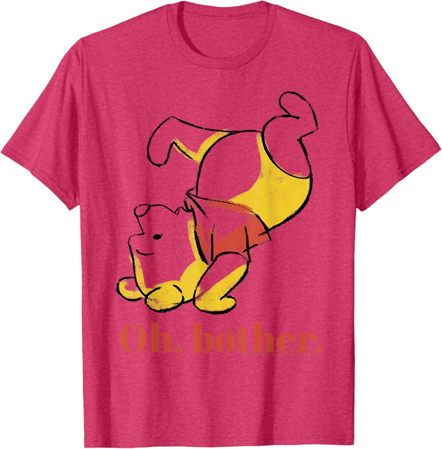 Cute Disney Winnie The Pooh Oh Bother Sketch T-Shirt for Kids and Adults - 3