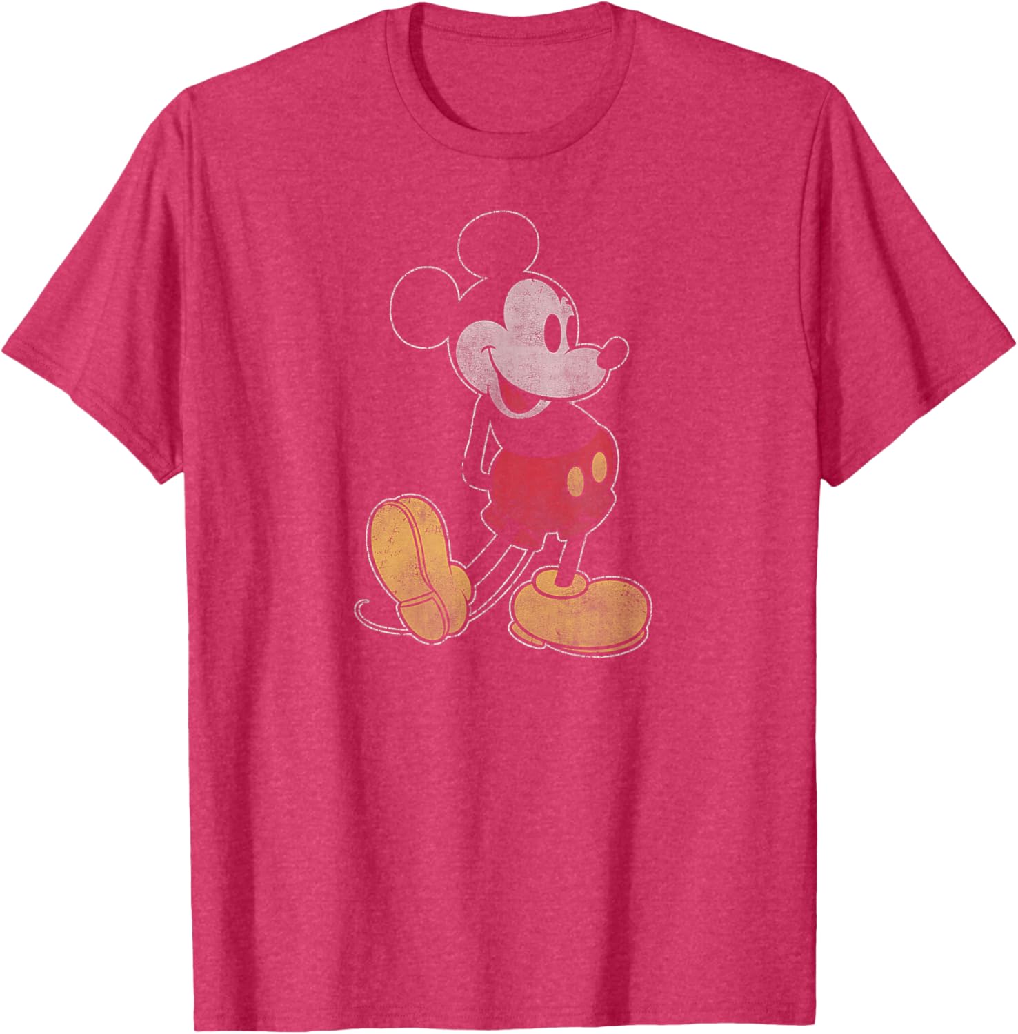 Classic Mickey Mouse Fade Pose T-Shirt for Disney Fans - Fun Apparel - 3