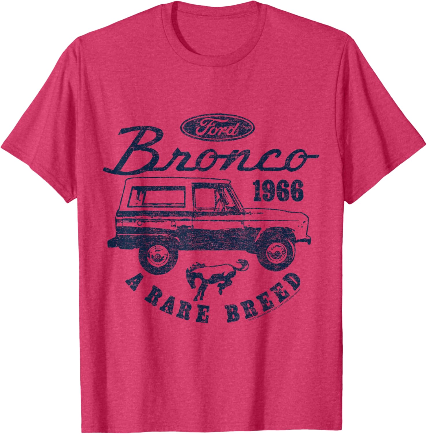 Ford Bronco 1966 Rare Breed Logo T-Shirt for Enthusiasts and Collectors - 12