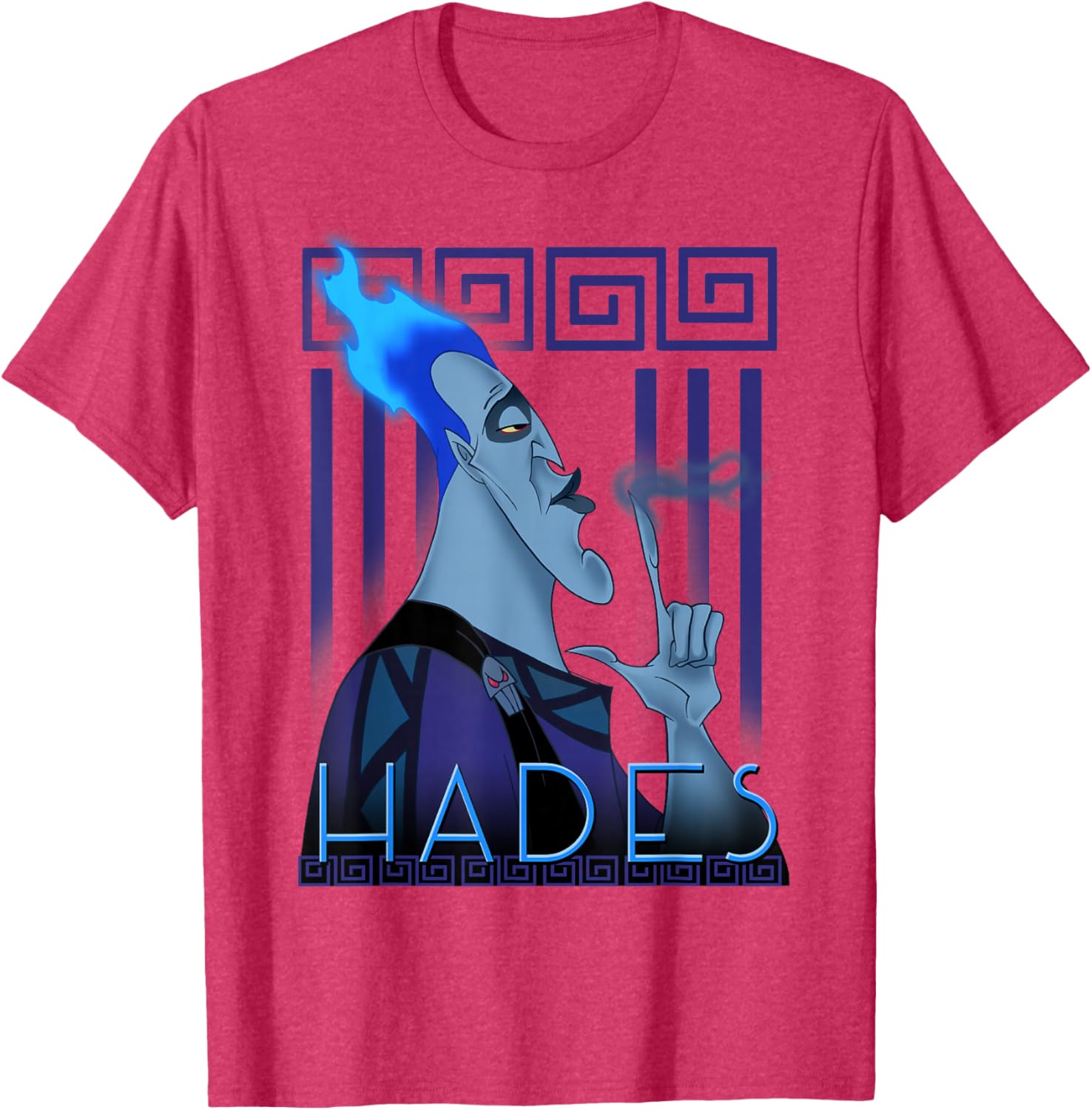Disney Hercules Hades Geometric Portrait Graphic T-Shirt for Fans - 4