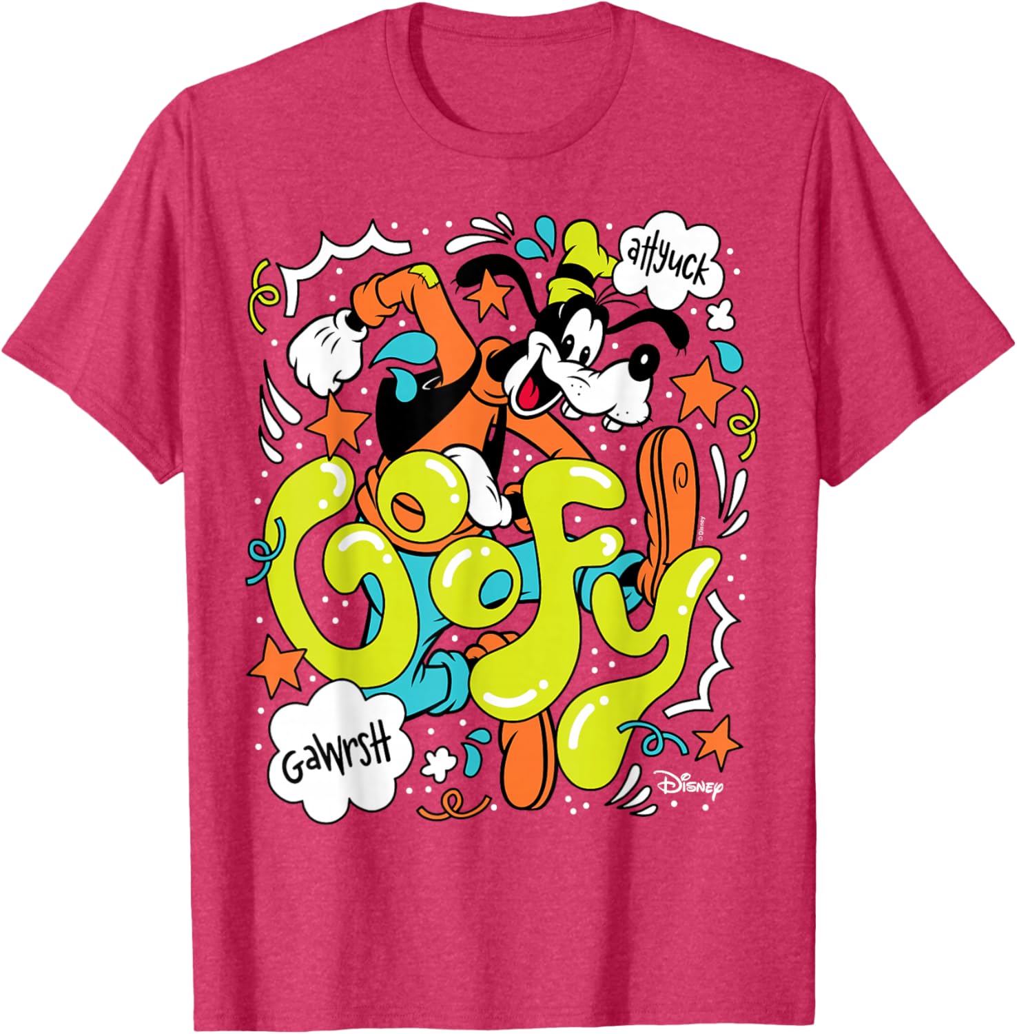 Disney Goofy Doodles T-Shirt Fun and Colorful Graphic Tee for Fans - 5