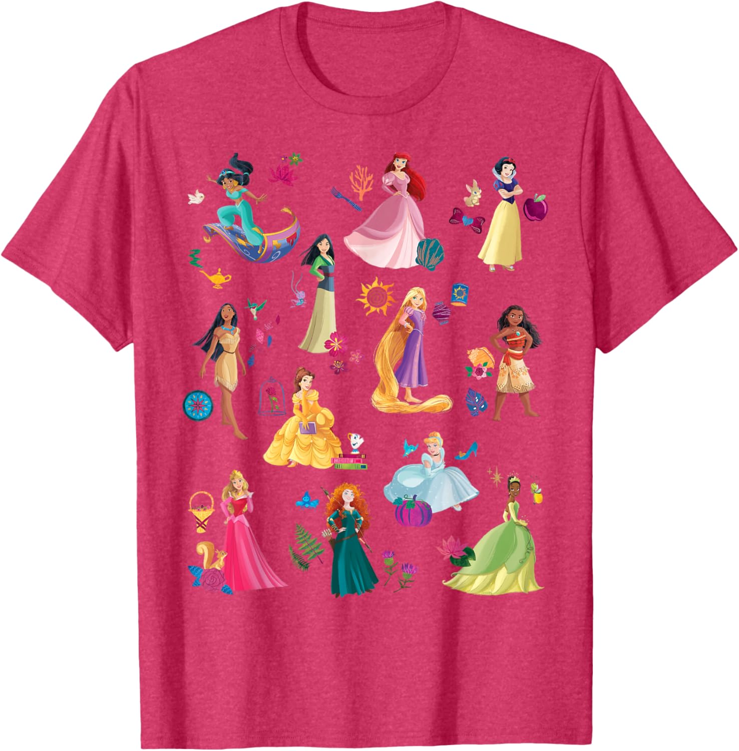 Disney Princess Magical Print T-Shirt for Kids Fun and Fashionable Wear - 11