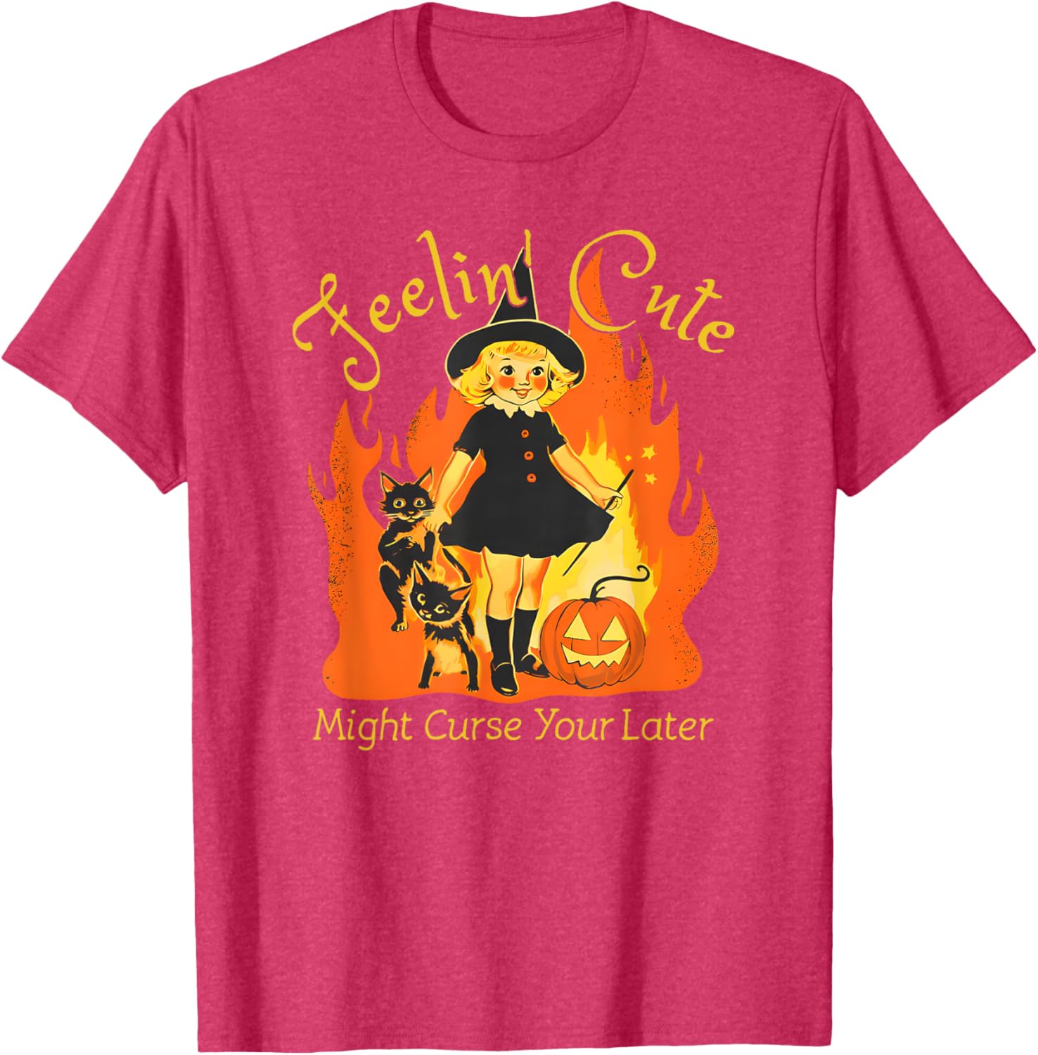 Feelin Cute Might Curse You Later T-Shirt for Fun and Quirky Style - 8