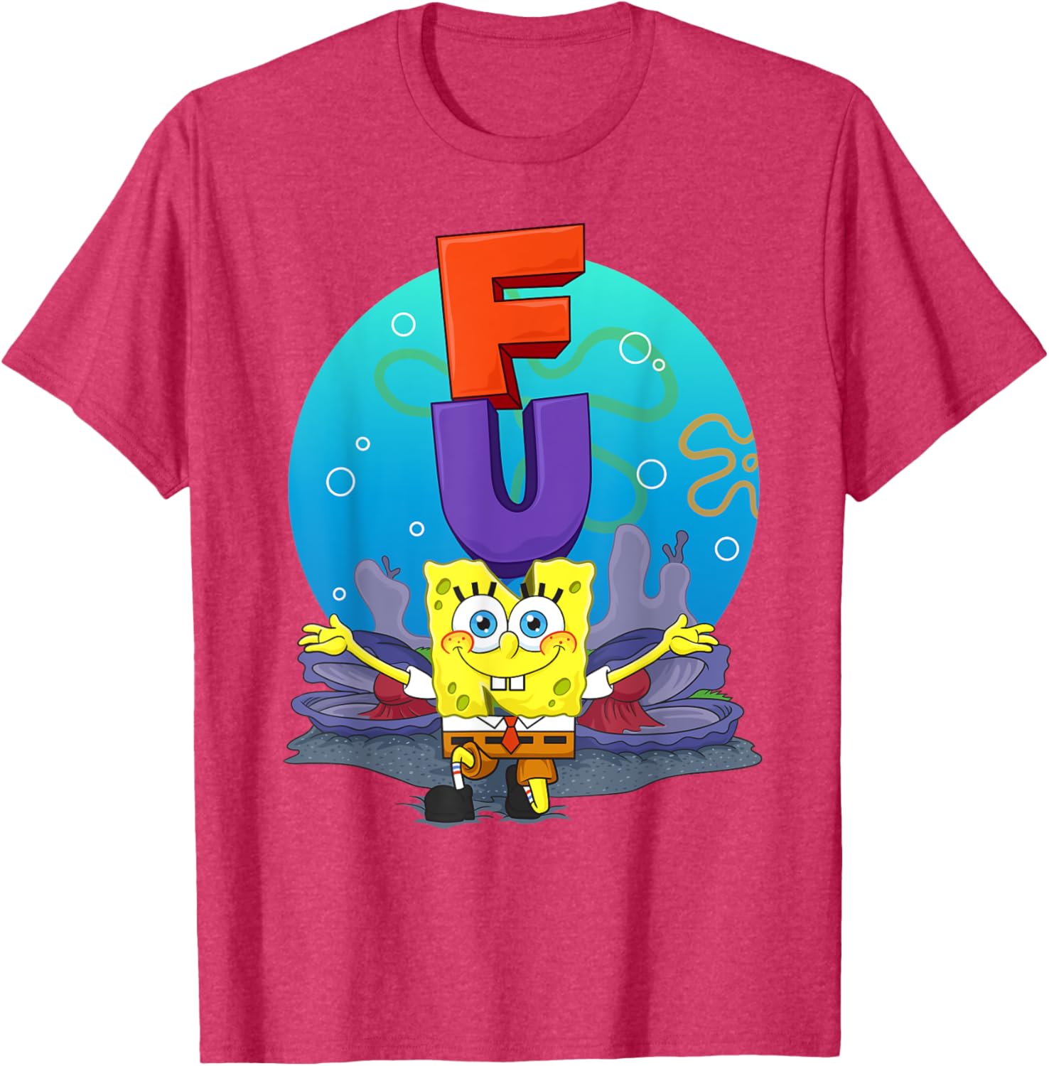 Mademark SpongeBob The F.U.N Song T-Shirt Fun Apparel for Fans - 19