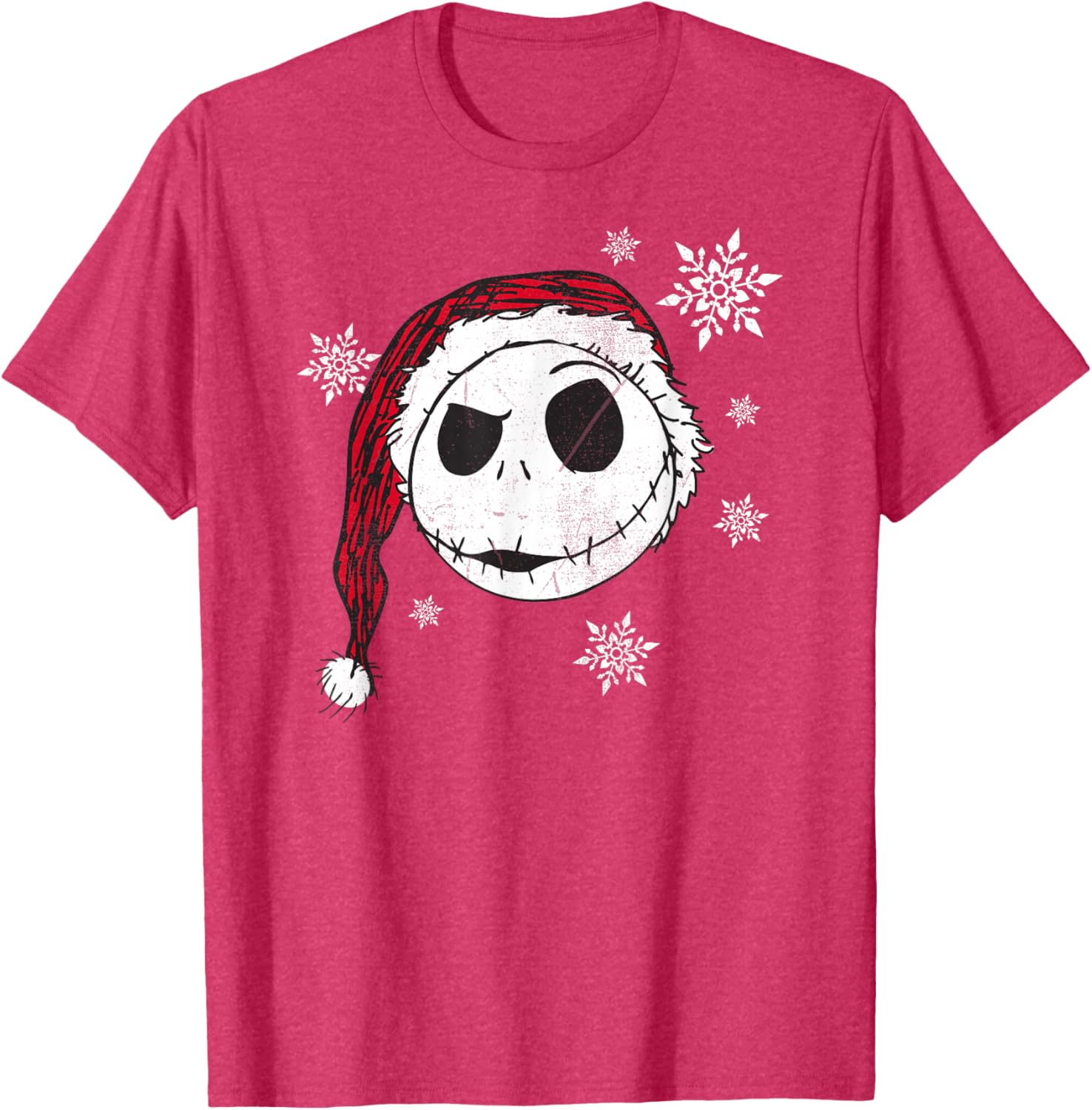 Disney Nightmare Before Christmas Holiday Snowflake Short Sleeve Tee - 1