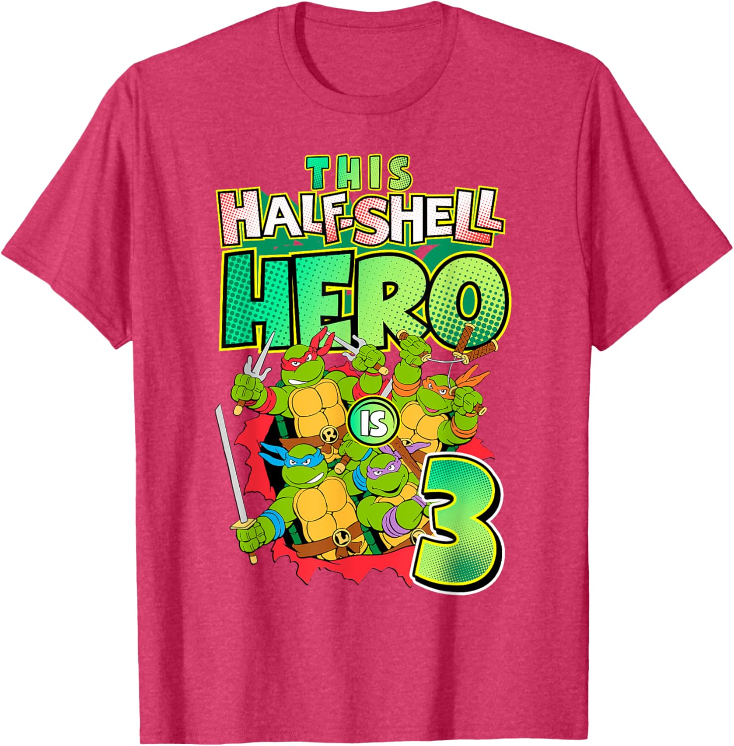 Mademark Teenage Mutant Ninja Turtles This Half Shell Hero T-Shirt - 17