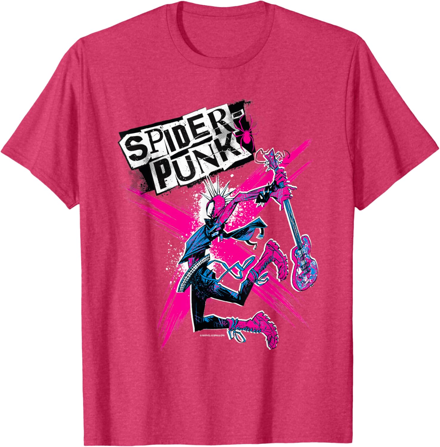 Marvel Spider-Man Across the Spider-Verse Spider-Punk T-Shirt for Fans - 9