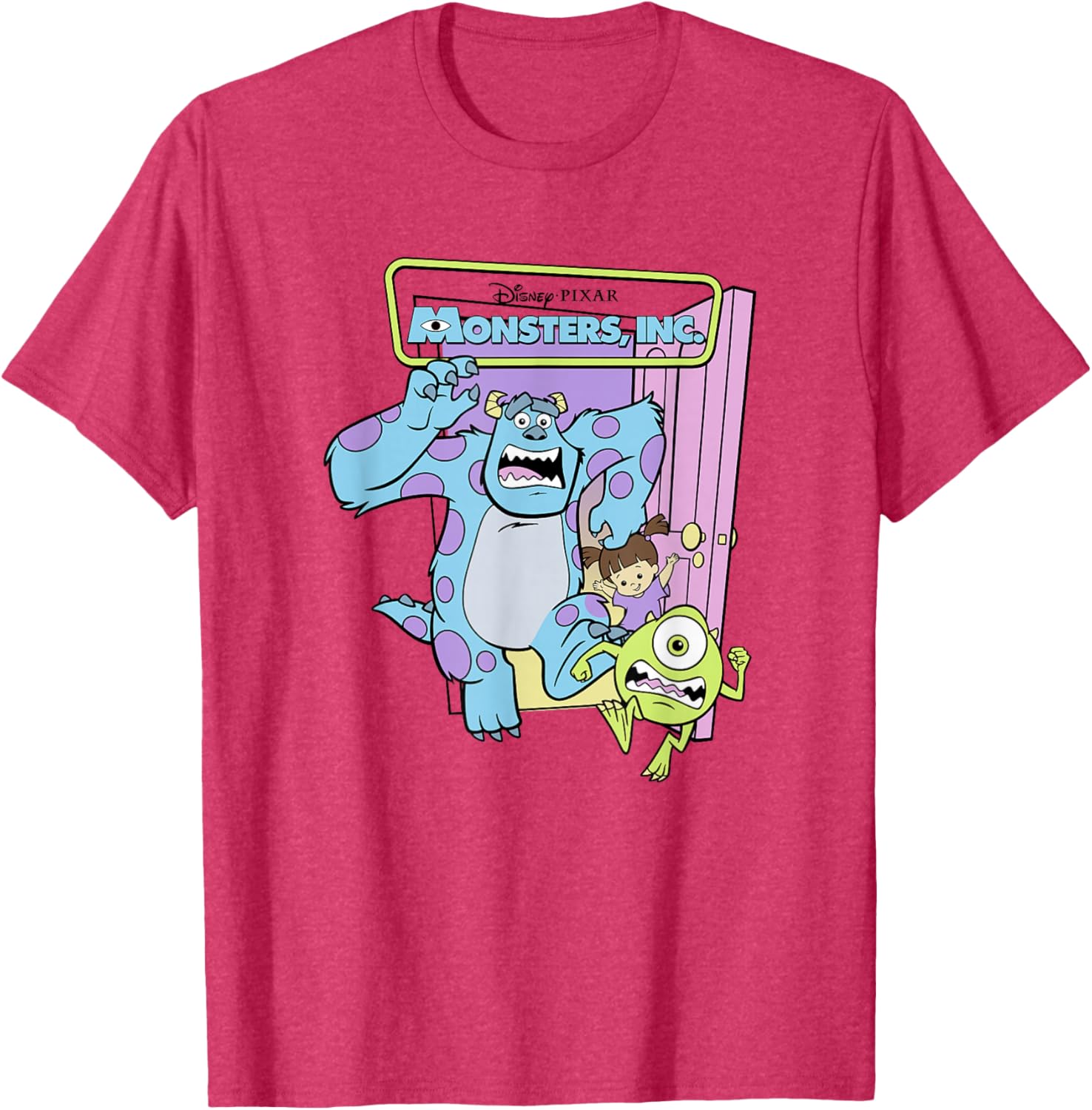 Monsters Inc Sulley Mike Boo Trio Logo T-Shirt for Fans and Collectors - 2