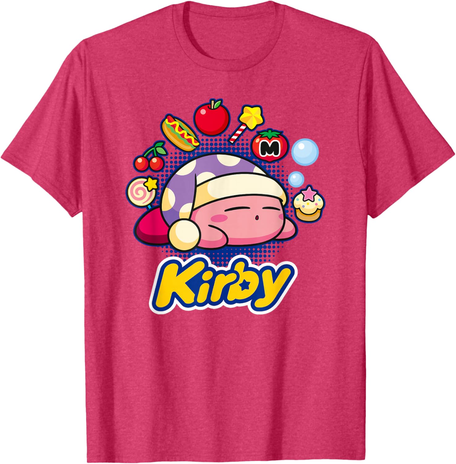 Kirby Dreaming of Tasty Trinkets T-Shirt for Fun and Fashion Lovers - 7