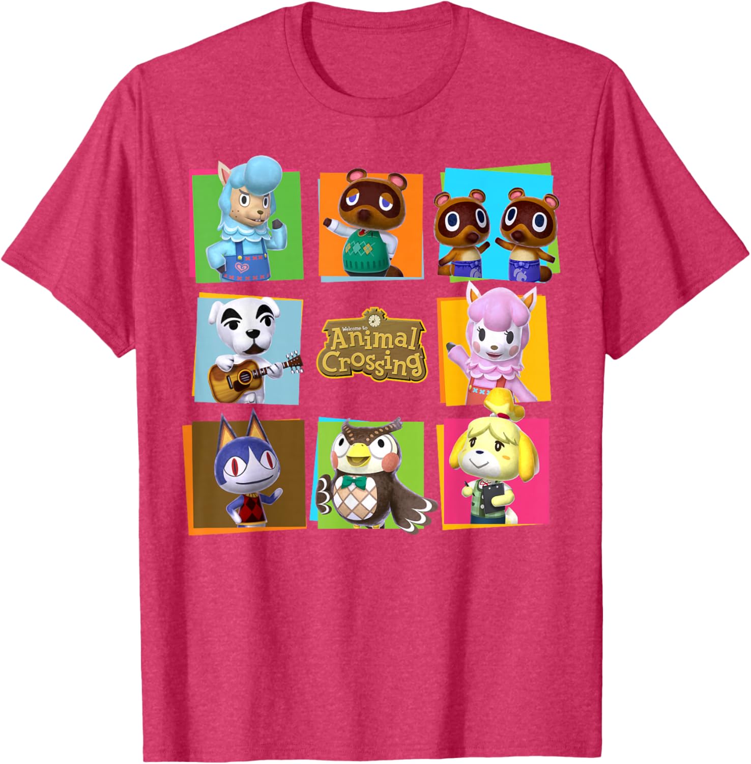 Animal Crossing Group Shot Panels T-Shirt for Fun and Stylish Looks - 1