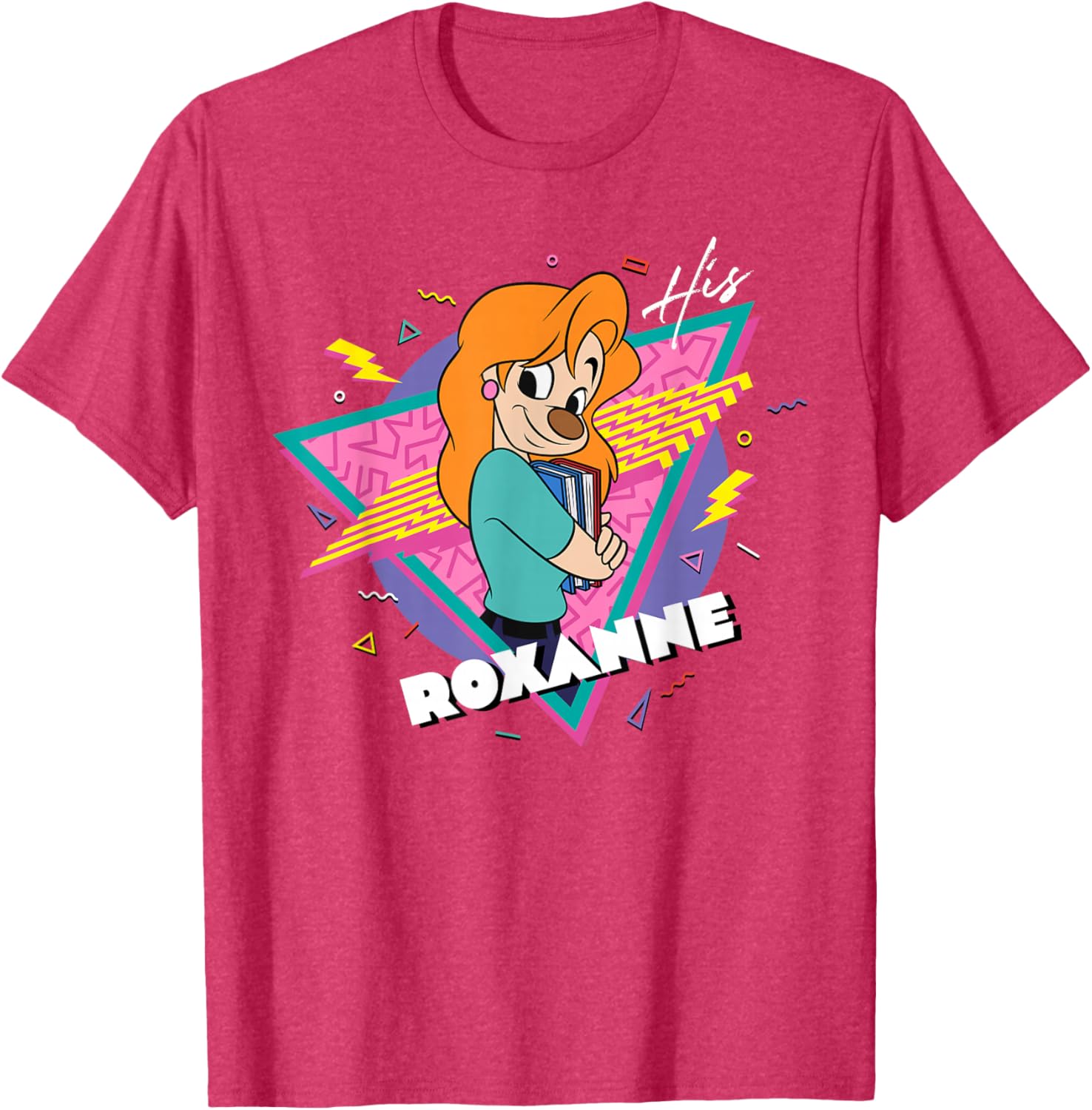 Disney A Goofy Movie Retro 90s Couples Matching His Roxanne T-Shirt - 7