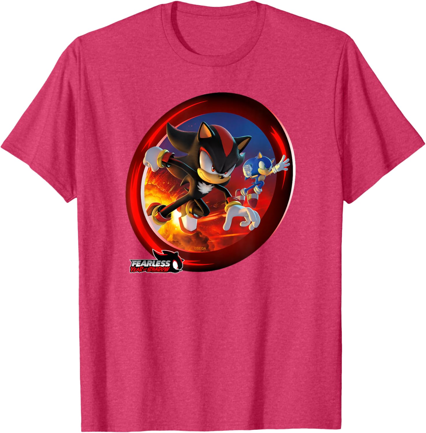 Sonic the Hedgehog Fearless Year of Shadow Graphic T-Shirt for Fans - 23