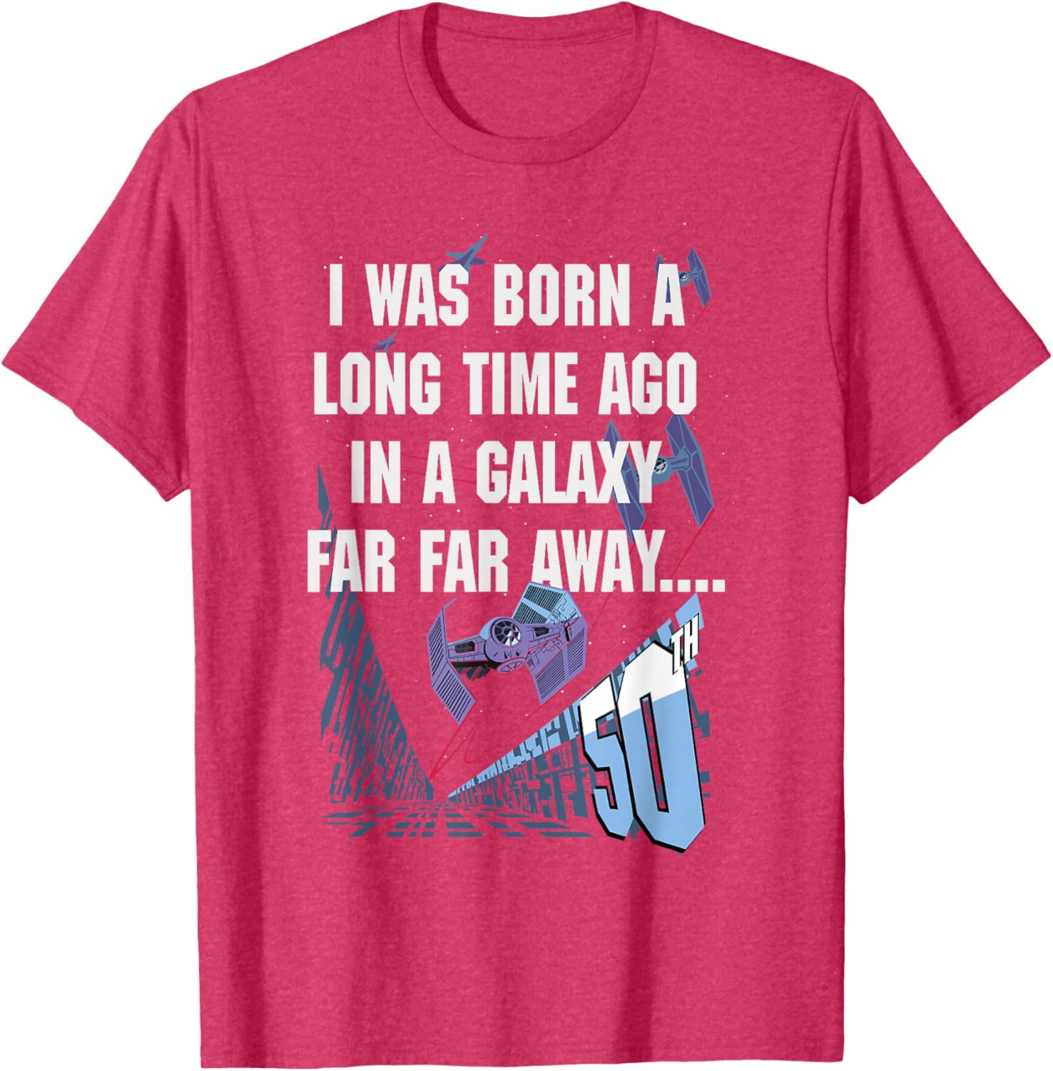 Star Wars 50th Birthday T-Shirt I Was Born A Long Time Ago Fun Gift - 5