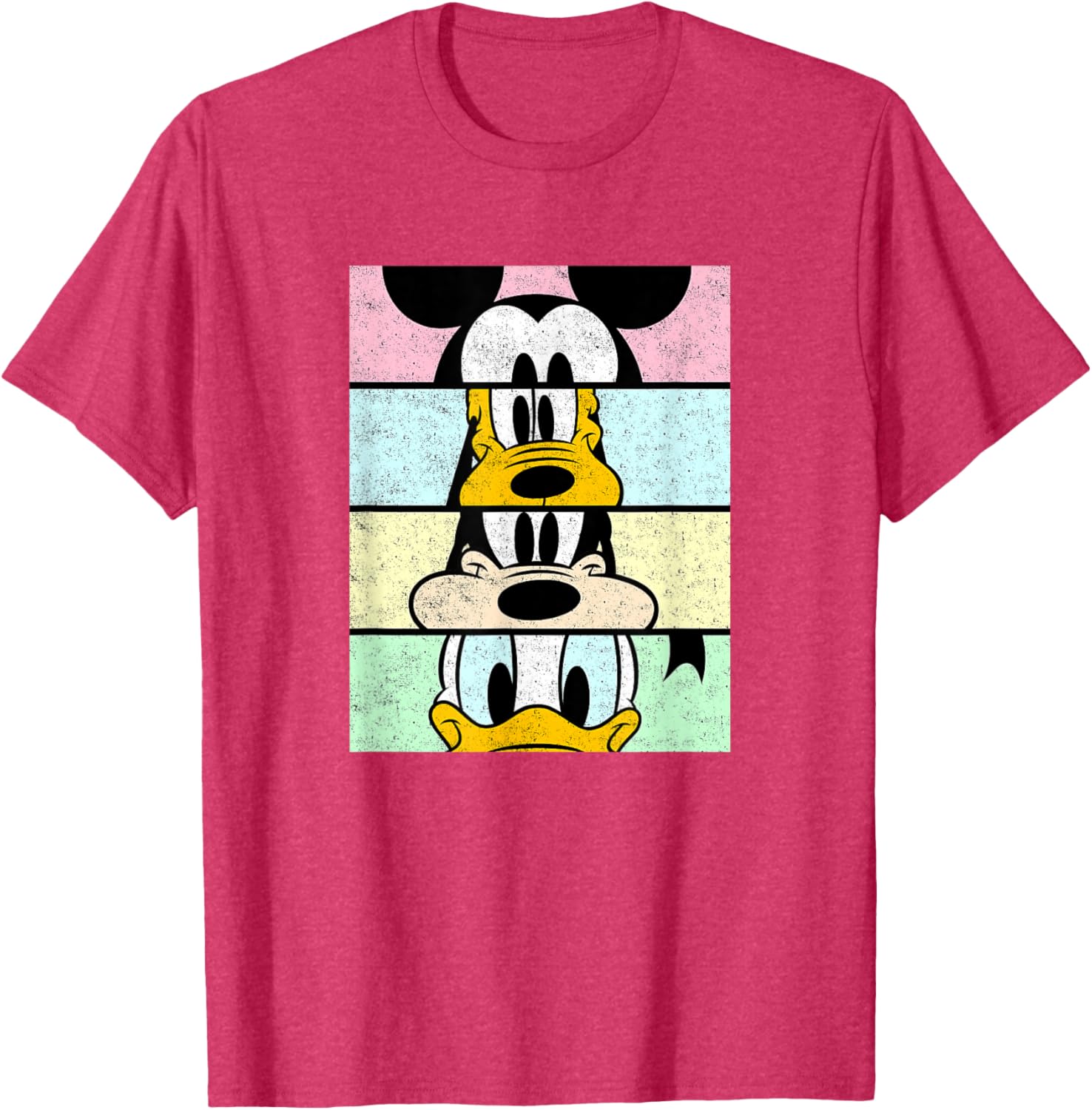 Disney Mickey And Friends Distressed Comic Panels T-Shirt for Fun Fans - 15