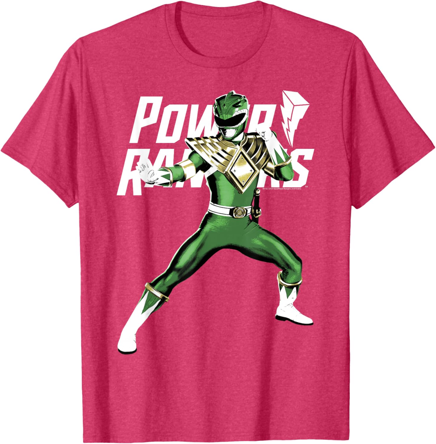 Power Rangers Green Ranger Karate Action Pose T-Shirt for Fans - 8