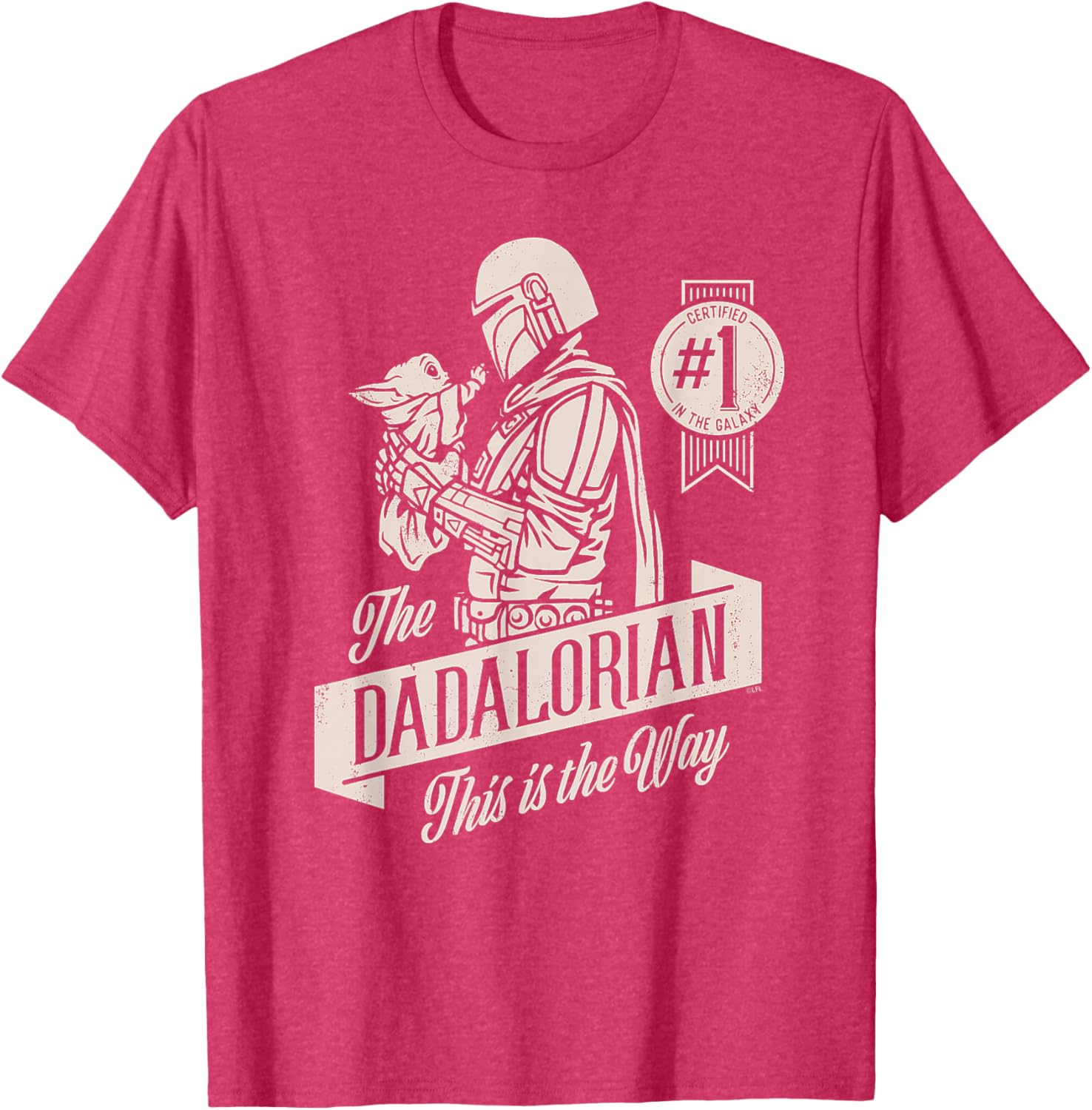 Star Wars Mandalorian Grogu Dadalorian Father's Day T-Shirt for Dads - 19