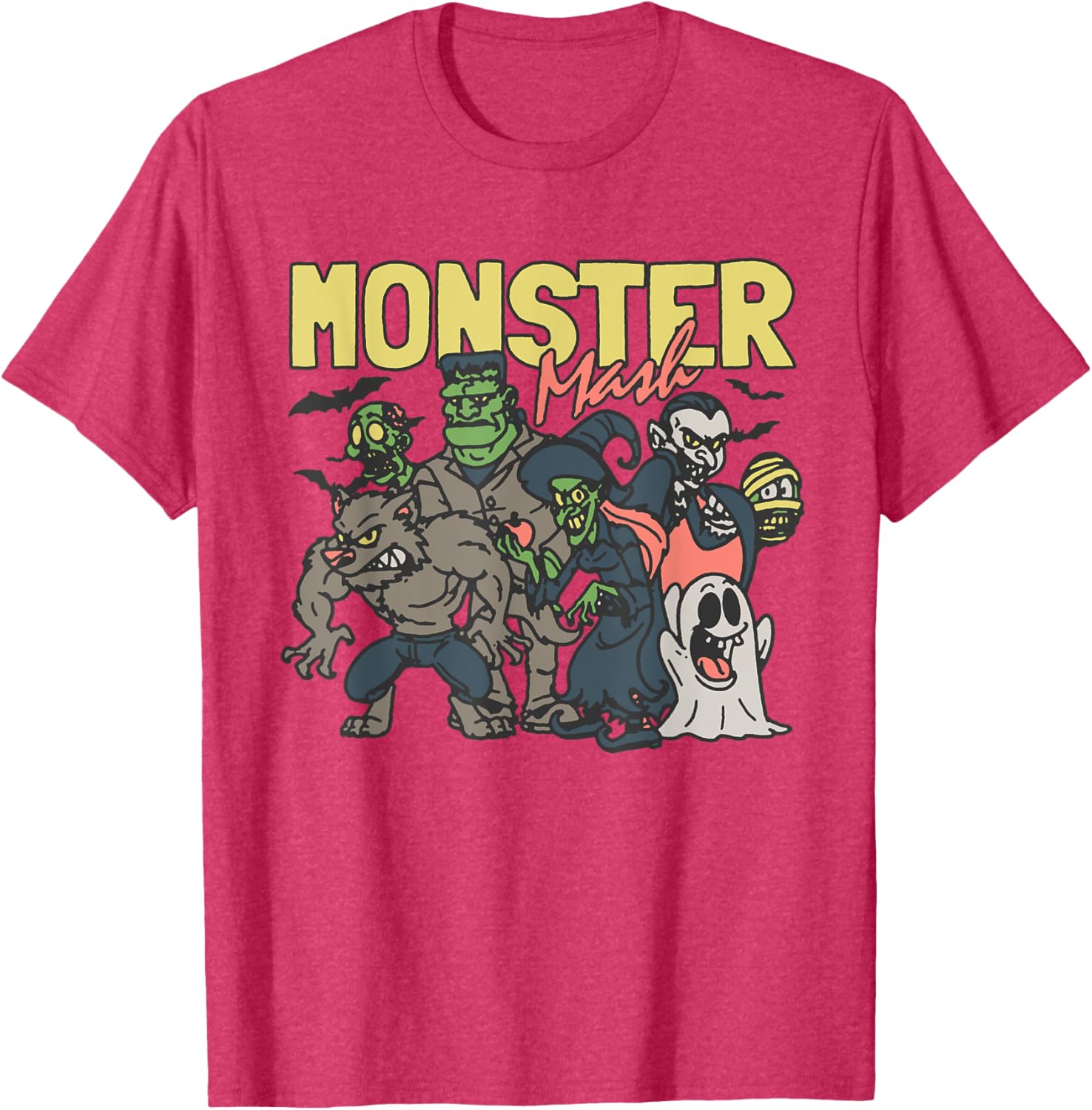 Monster Mash Halloween T-Shirt Fun Costume Characters for Parties - 9