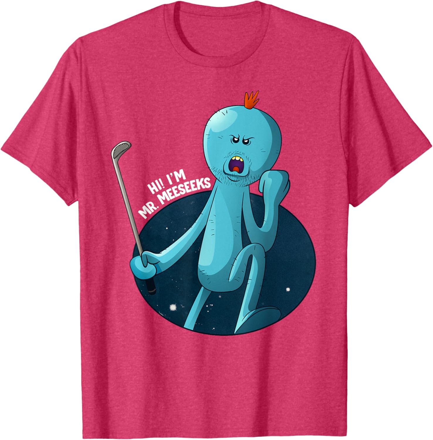 Mademark Rick and Morty Stressed Meeseeks T-Shirt Fun Graphic Tee - 7