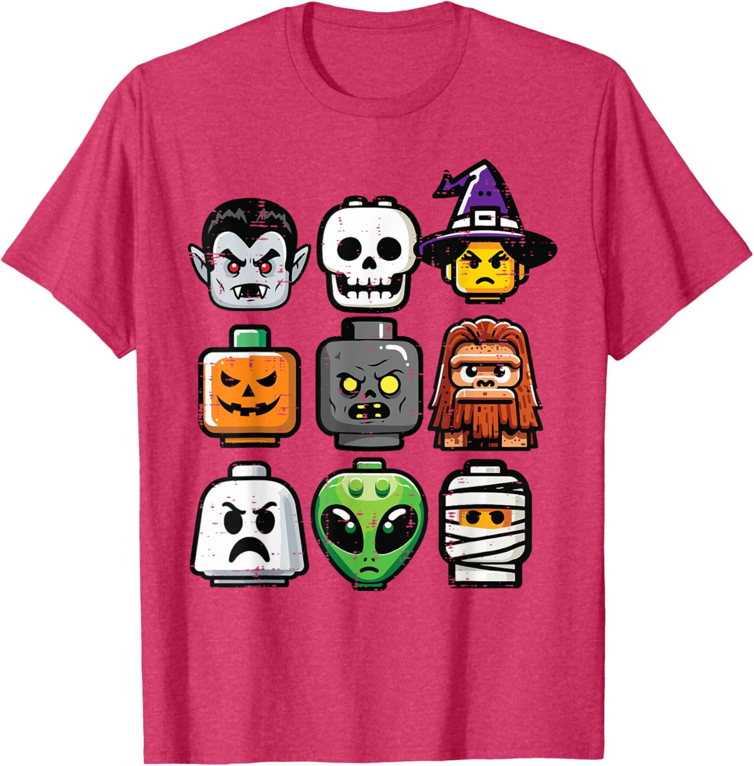 Halloween Pumpkin Ghost Heads T-Shirt for Kids and Boys Costume Fun - 17