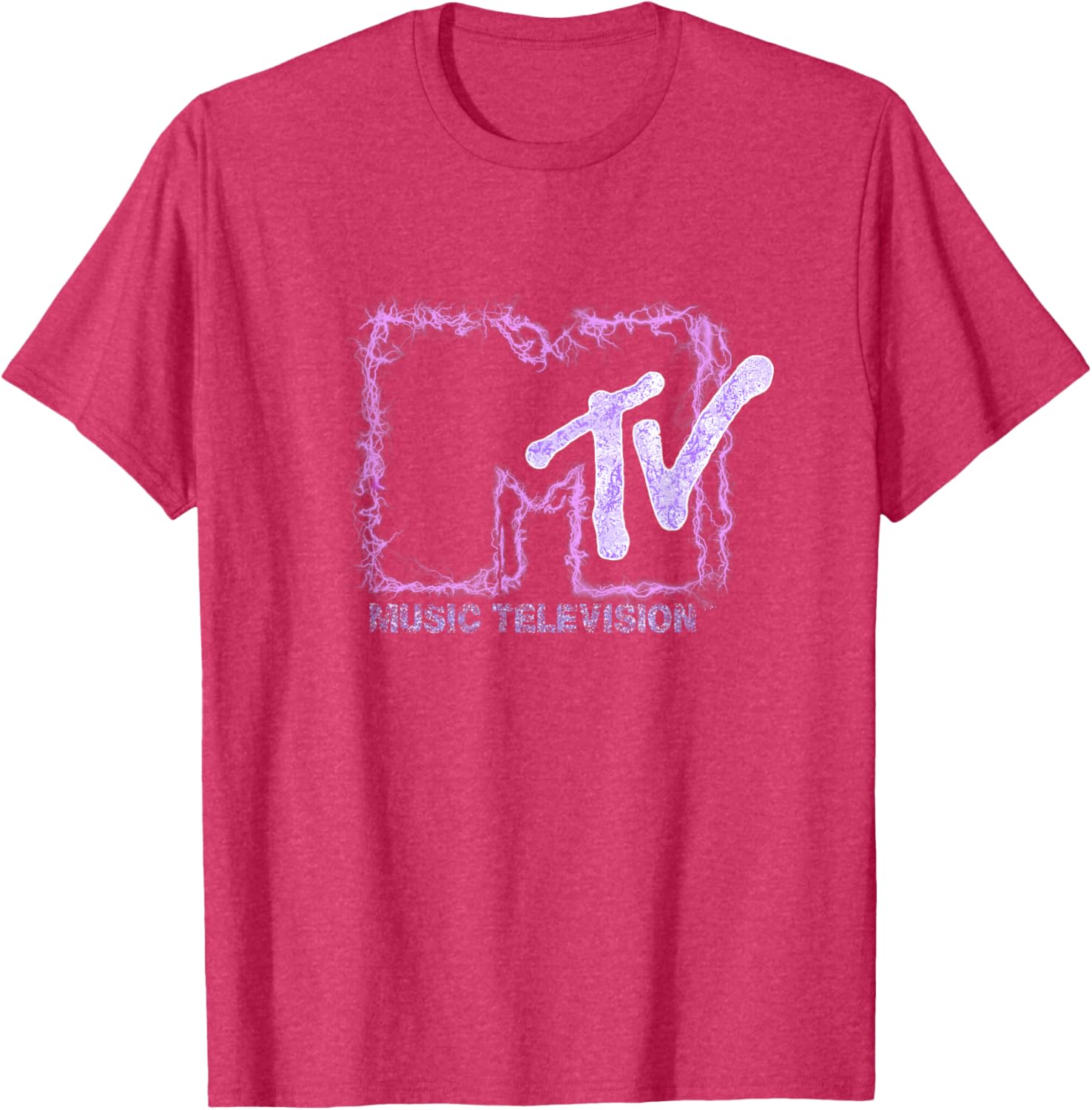 Mademark x MTV Official Logo T-Shirt with Purple Electric Flashes - 8