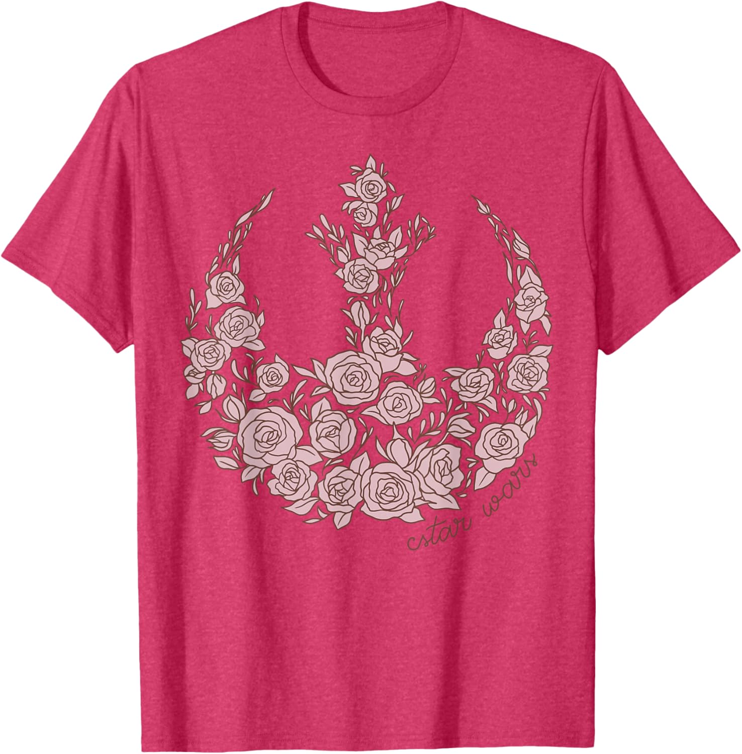 Star Wars Rose Rebel Emblem T-Shirt for Fans of Galactic Adventure - 7