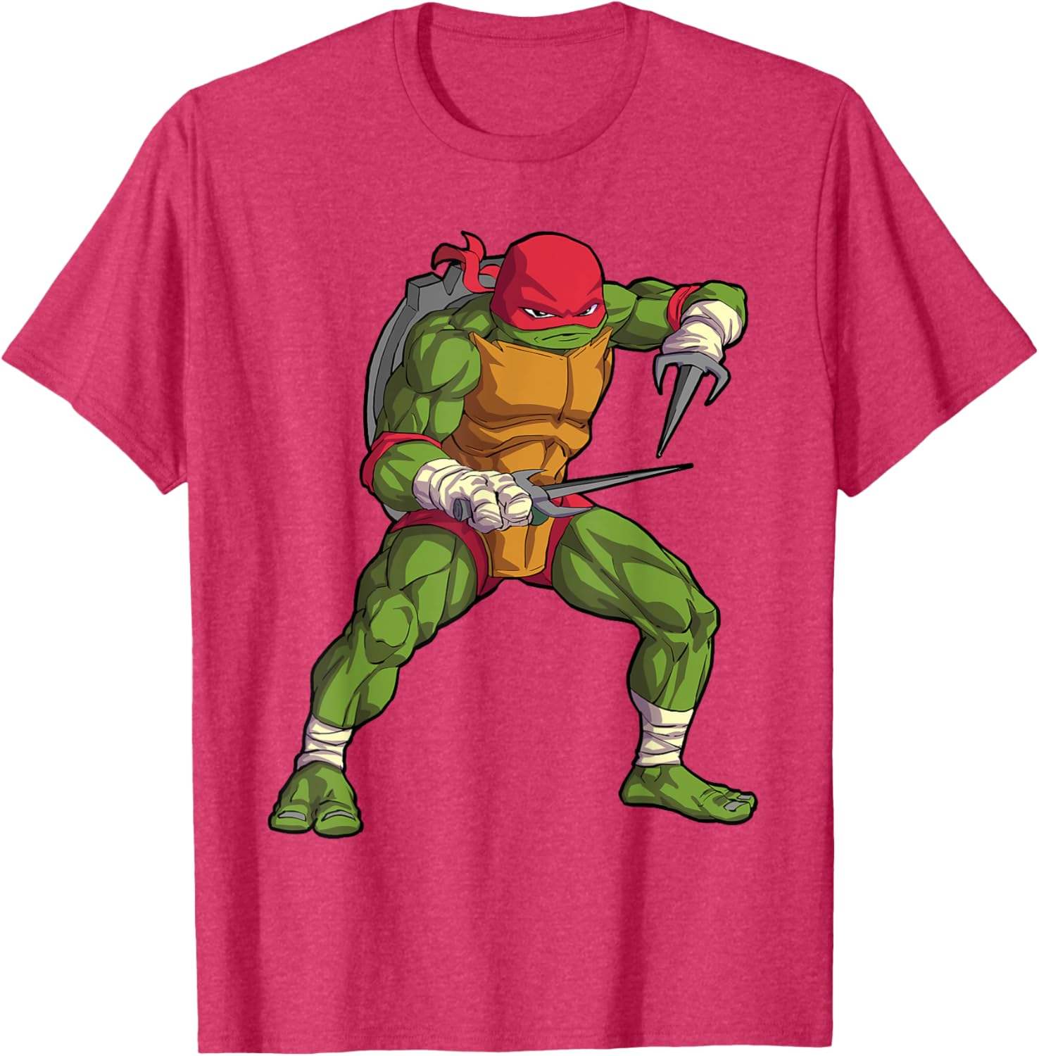 Mademark Raphael Tonfas Fighting Stance T-Shirt for TMNT Fans - 6
