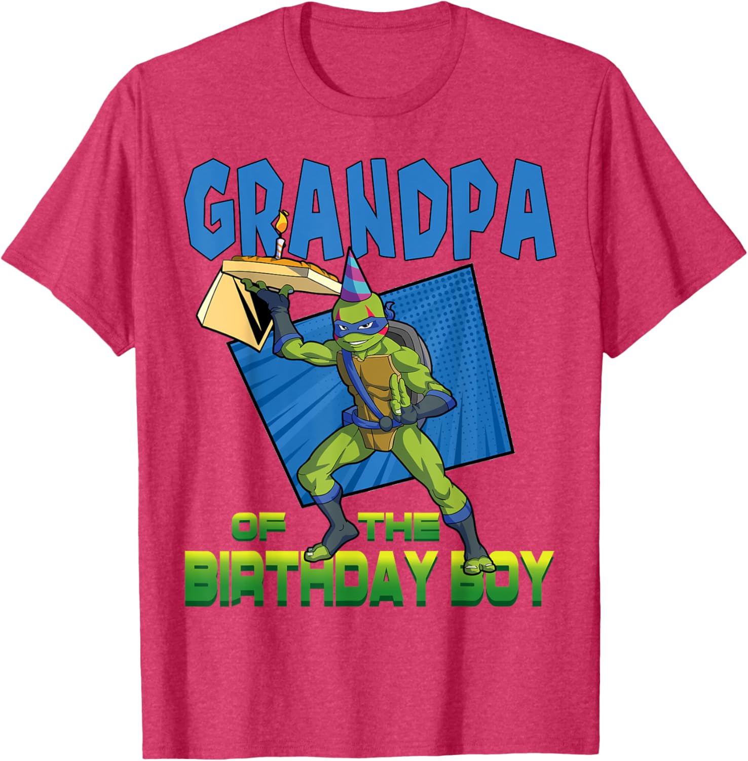 Mademark Teenage Mutant Ninja Turtles Leo Grandpa Pizza Party T-Shirt - 15