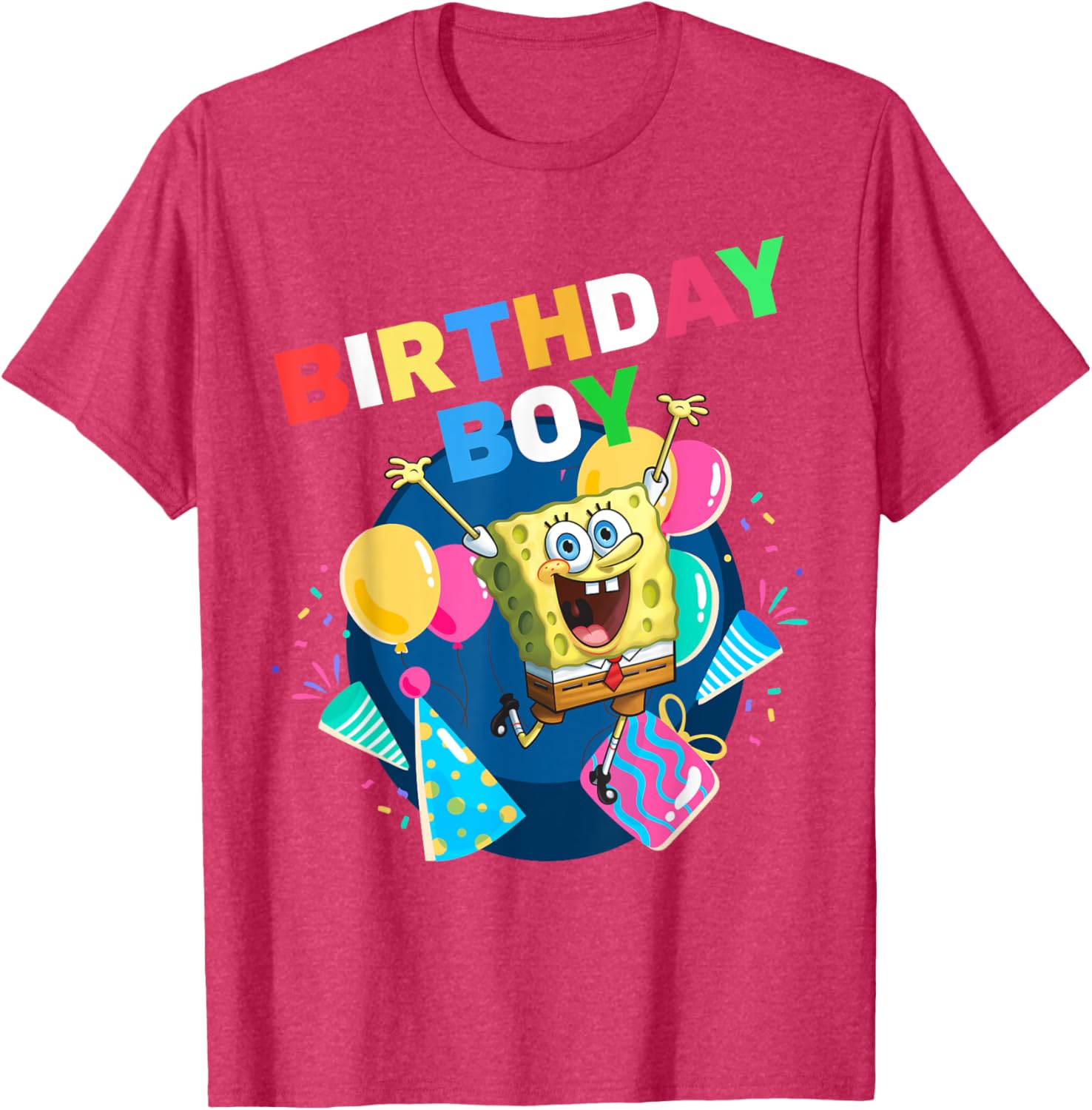 Mademark SpongeBob SquarePants Birthday Boy Celebration T-Shirt for Kids - 9