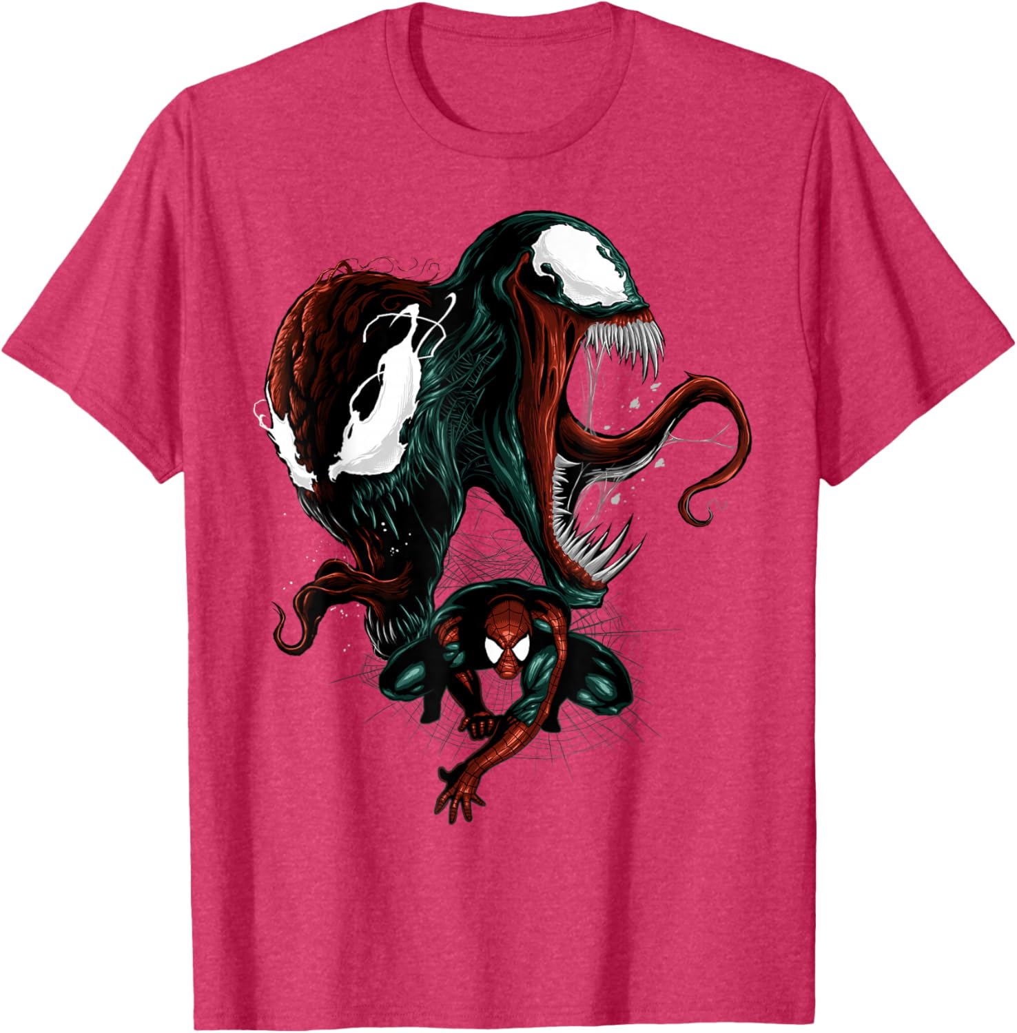 Marvel Spider-Man Venom and Carnage Split Portrait Graphic T-Shirt - 10