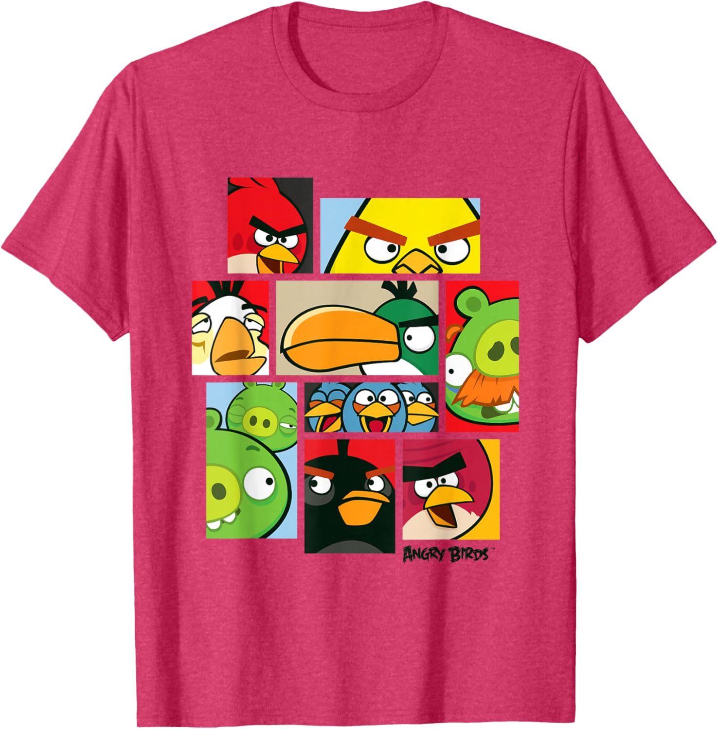 Angry Birds Collage T-Shirt Official Merchandise for Fun Fashion Lovers - 3