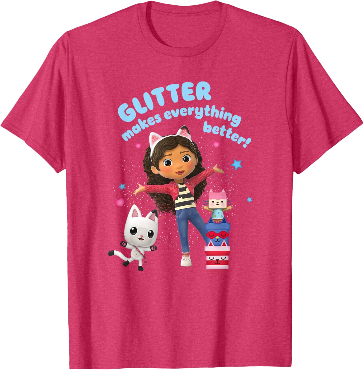 Gabby's Dollhouse Glitter Makes Everything Better T-Shirt for Kids - 11
