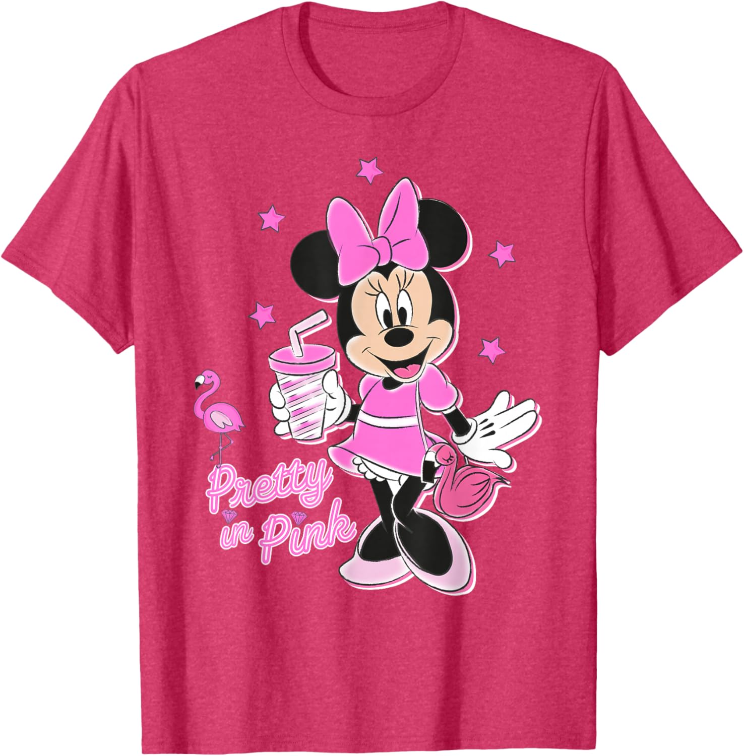 Disney Minnie Mouse Pretty in Pink T-Shirt for Stylish Kids and Adults - 6