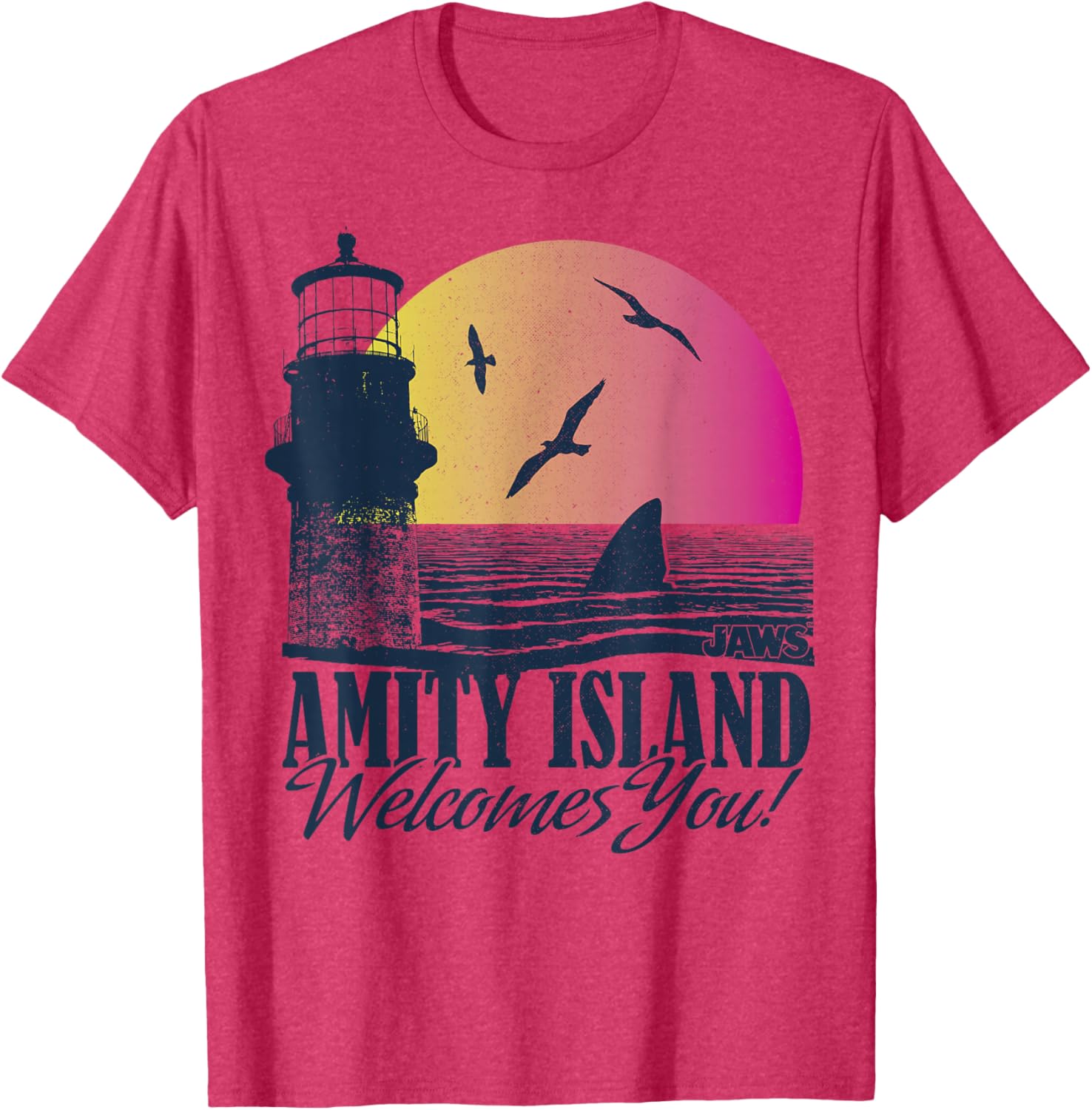 Amity Island Welcomes You Jaws Sunset T-Shirt for Beach Lovers - 9