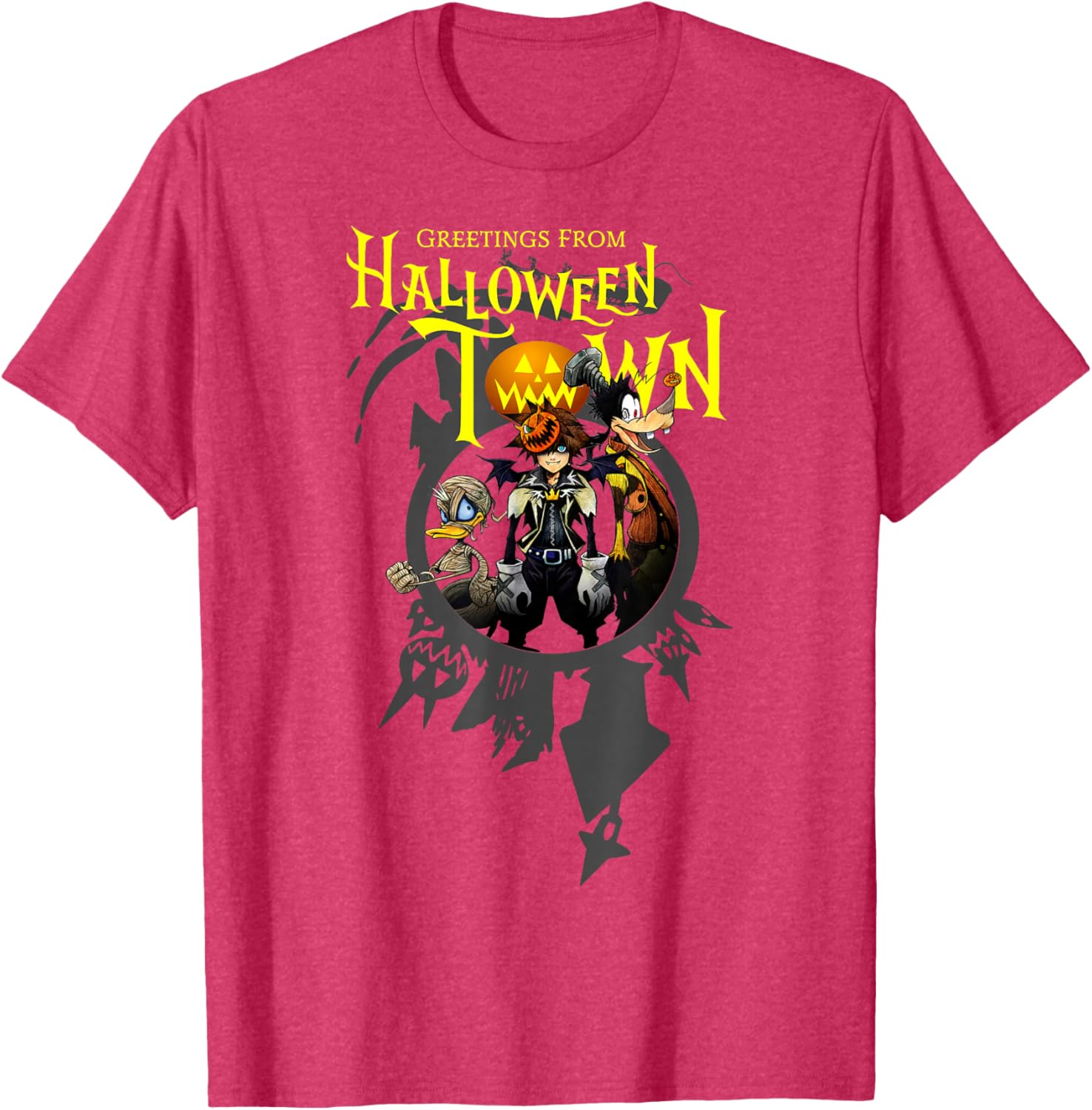 Disney Kingdom Hearts Halloween Town T-Shirt Perfect for Fans and Collectors - 4