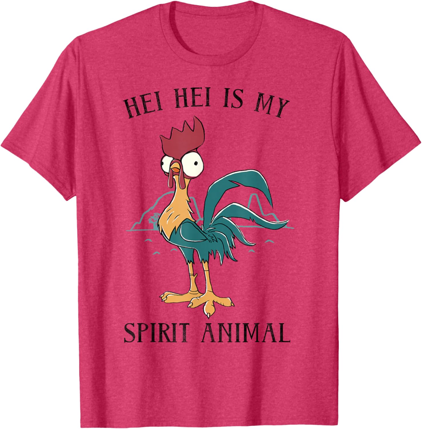 Disney Moana Hei Hei Is My Spirit Animal Portrait T-Shirt for Fans - 11
