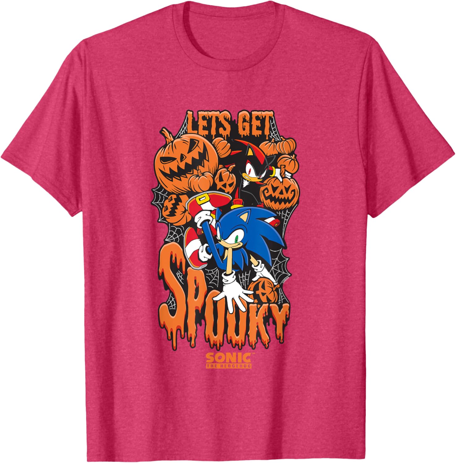 Sonic The Hedgehog Halloween Spooky T-Shirt for Fans of Sonic & Shadow - 7